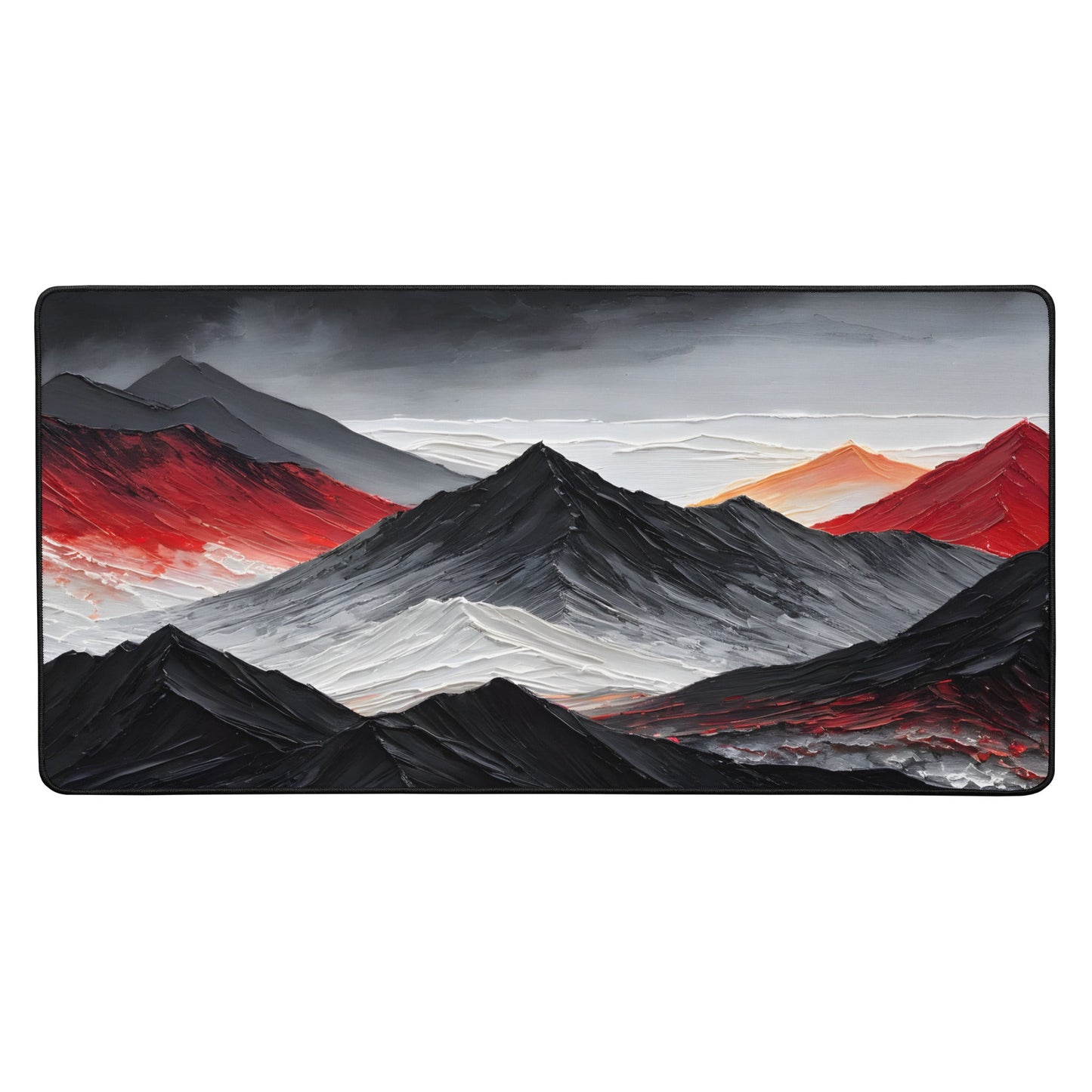 Acrylic Art Charcoal Mountain Desk Mat - Mouse Pads - Discovery Co.