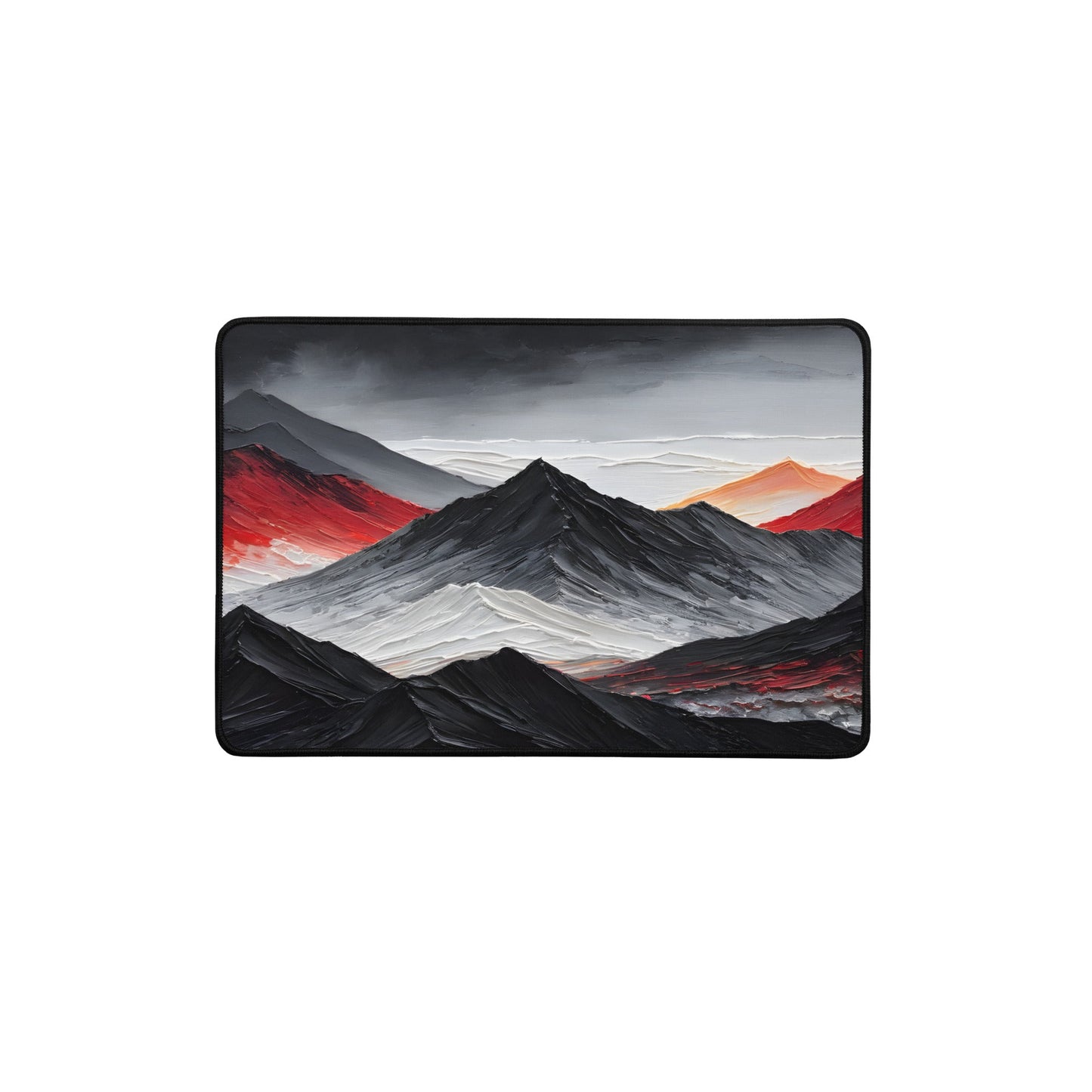 Acrylic Art Charcoal Mountain Desk Mat - Mouse Pads - Discovery Co.