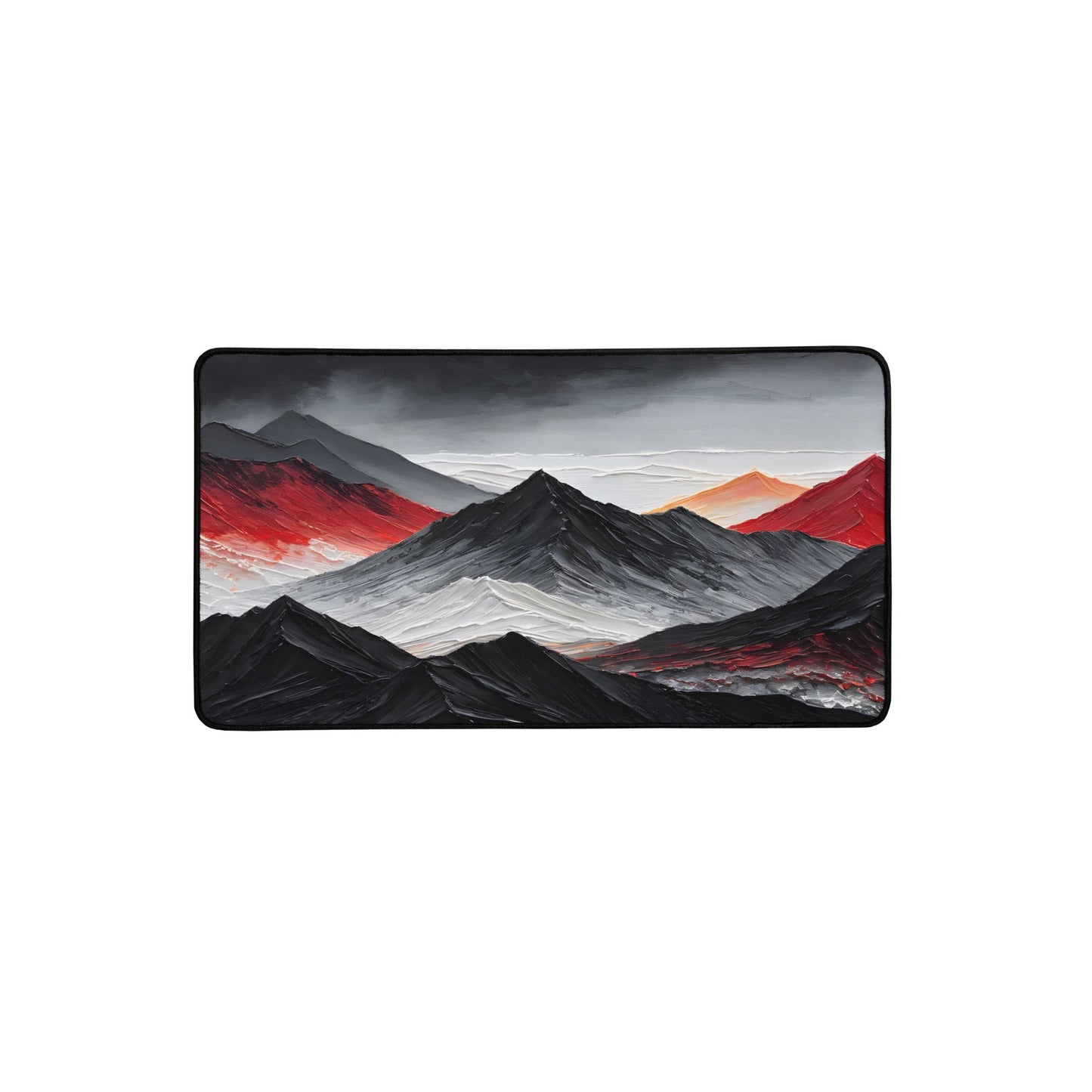 Acrylic Art Charcoal Mountain Desk Mat - Mouse Pads - Discovery Co.