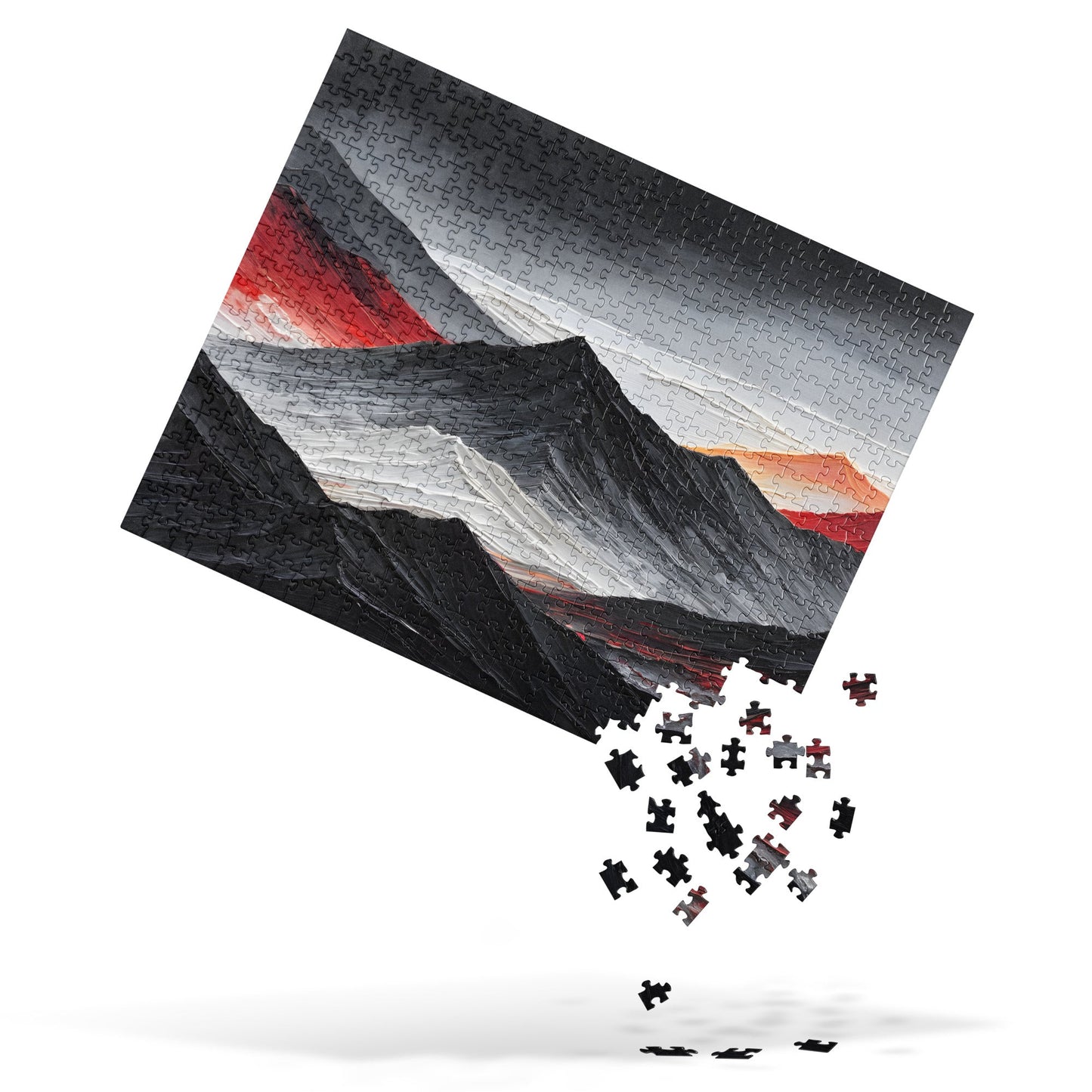 Acrylic Art Charcoal Mountain Jigsaw Puzzle - Puzzle - Discovery Co.