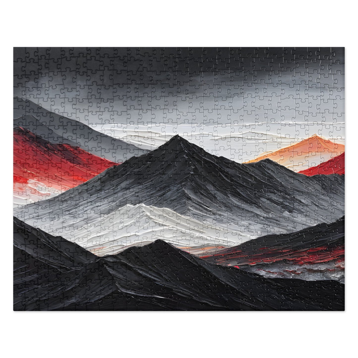 Acrylic Art Charcoal Mountain Jigsaw Puzzle - Puzzle - Discovery Co.