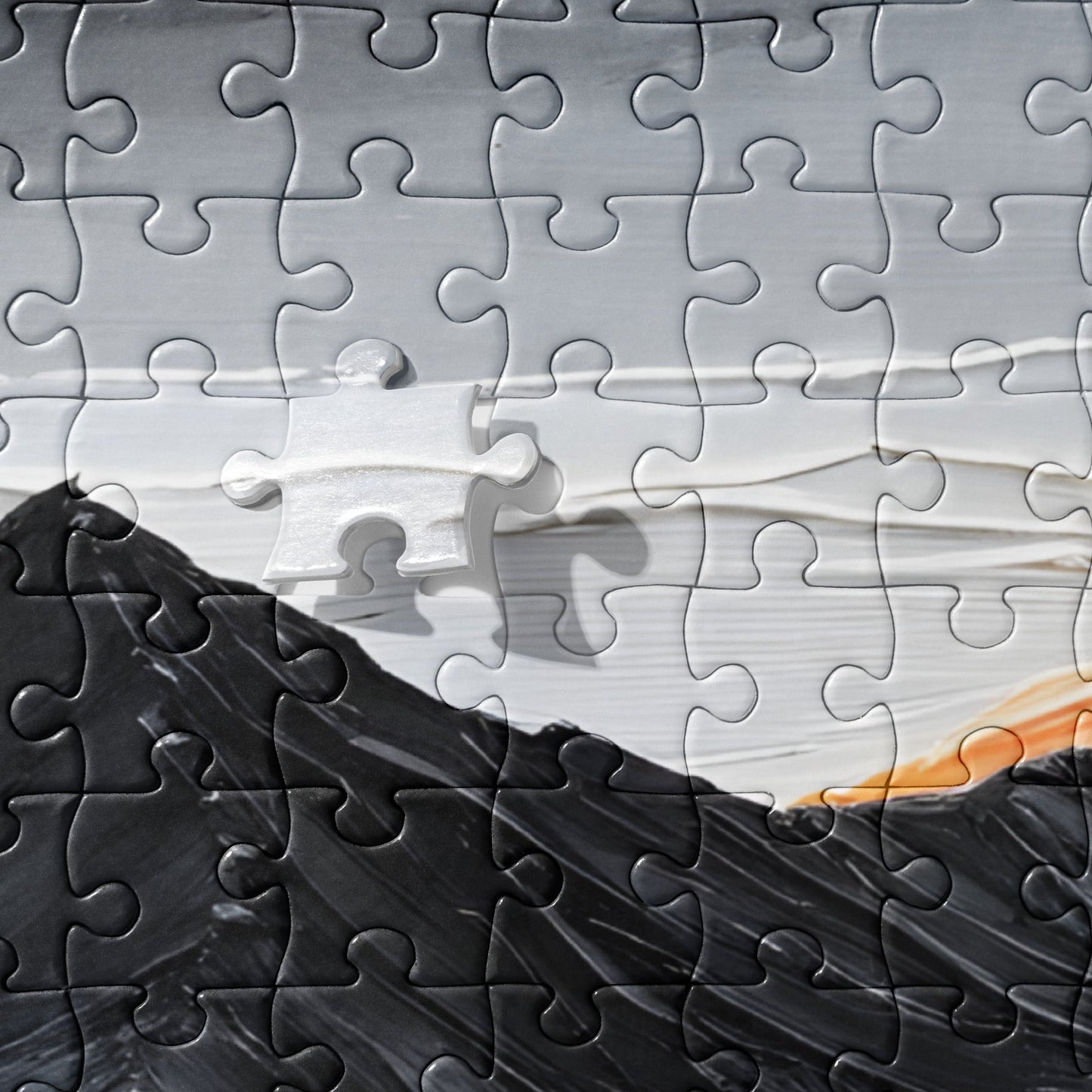 Acrylic Art Charcoal Mountain Jigsaw Puzzle - Puzzle - Discovery Co.