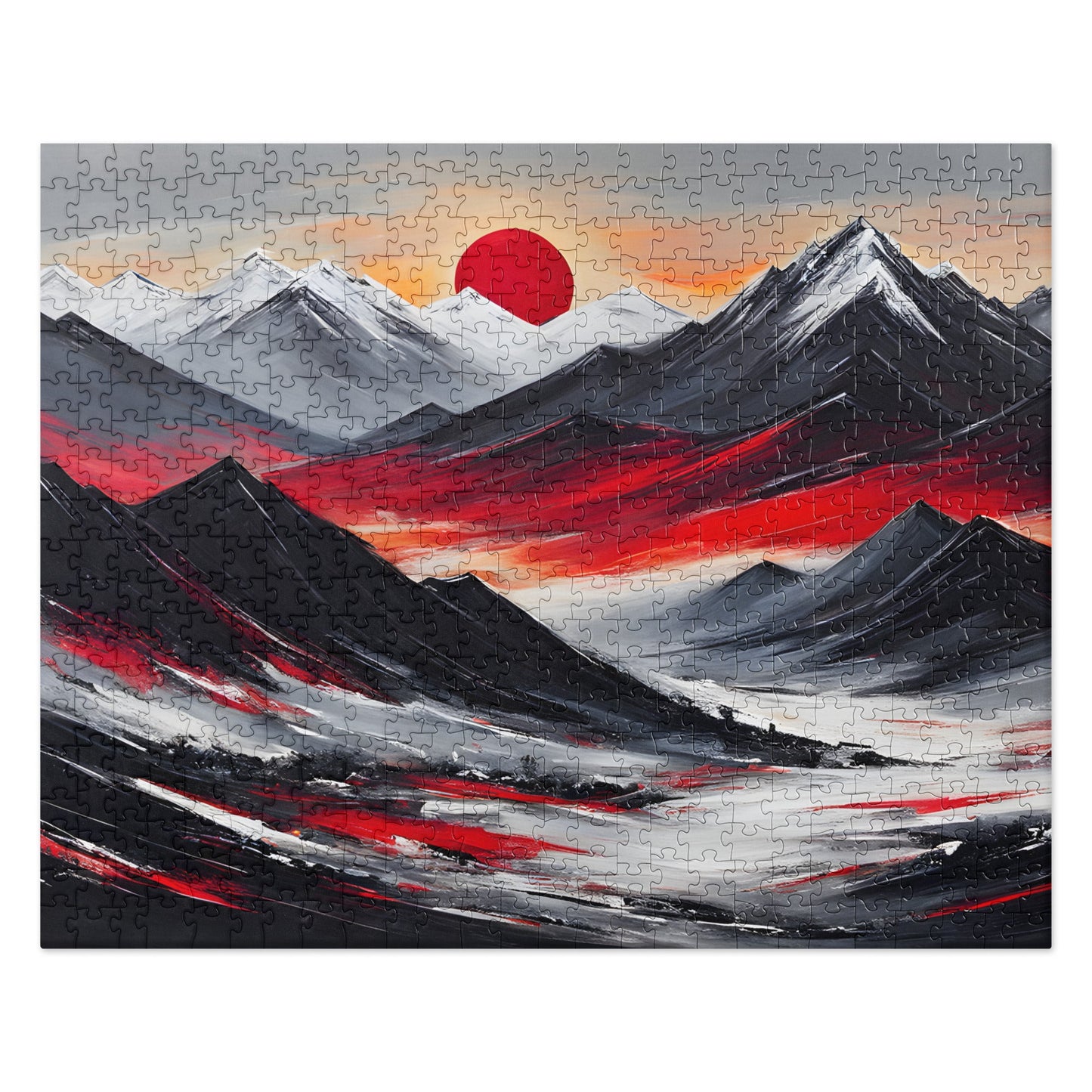 Acrylic Art Mountain Range Jigsaw Puzzle - Puzzle - Discovery Co.