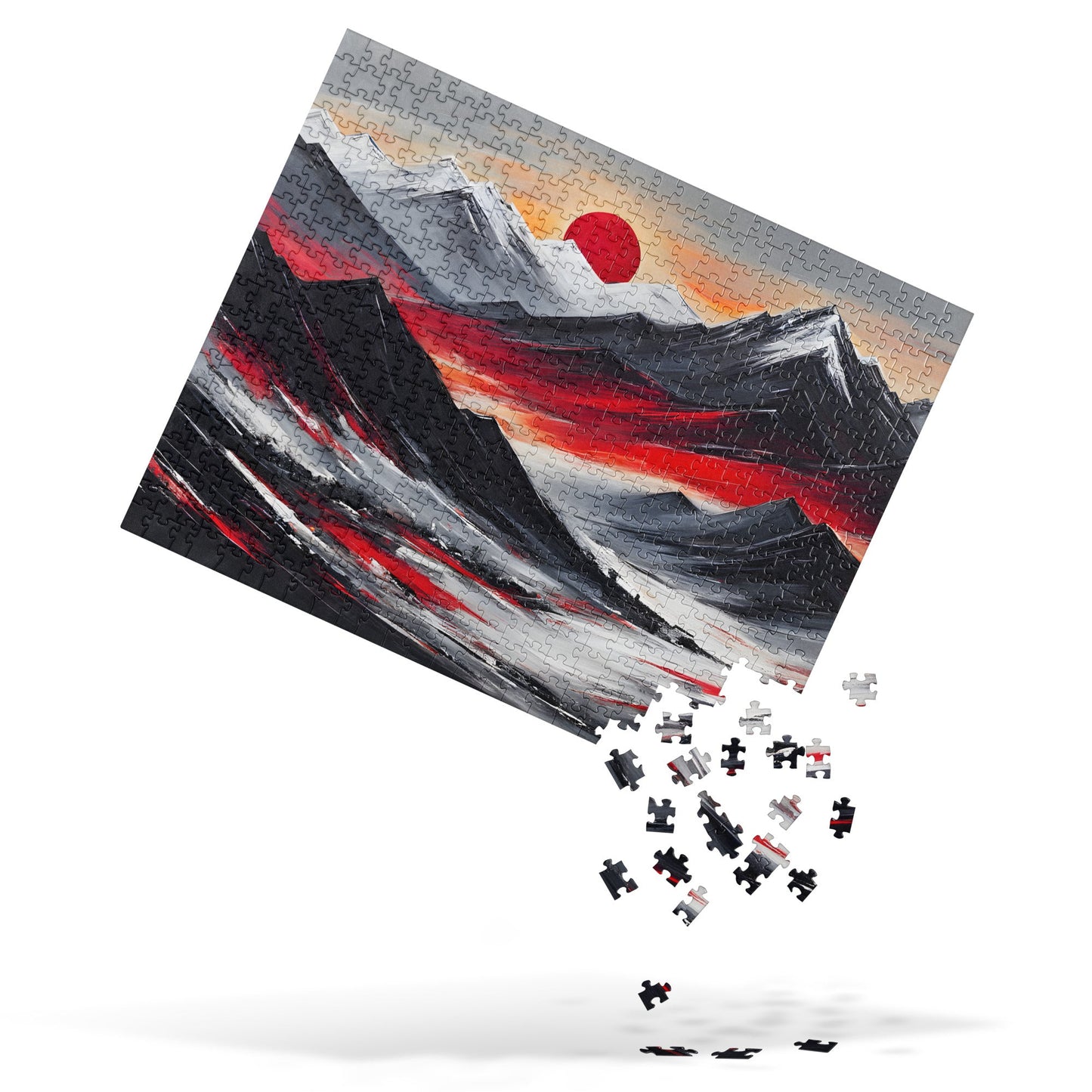 Acrylic Art Mountain Range Jigsaw Puzzle - Puzzle - Discovery Co.