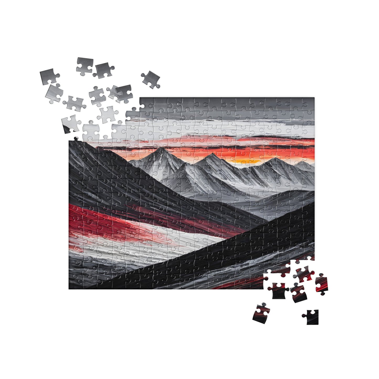 Acrylic Art Mountain Range Jigsaw Puzzle - Puzzle - Discovery Co.