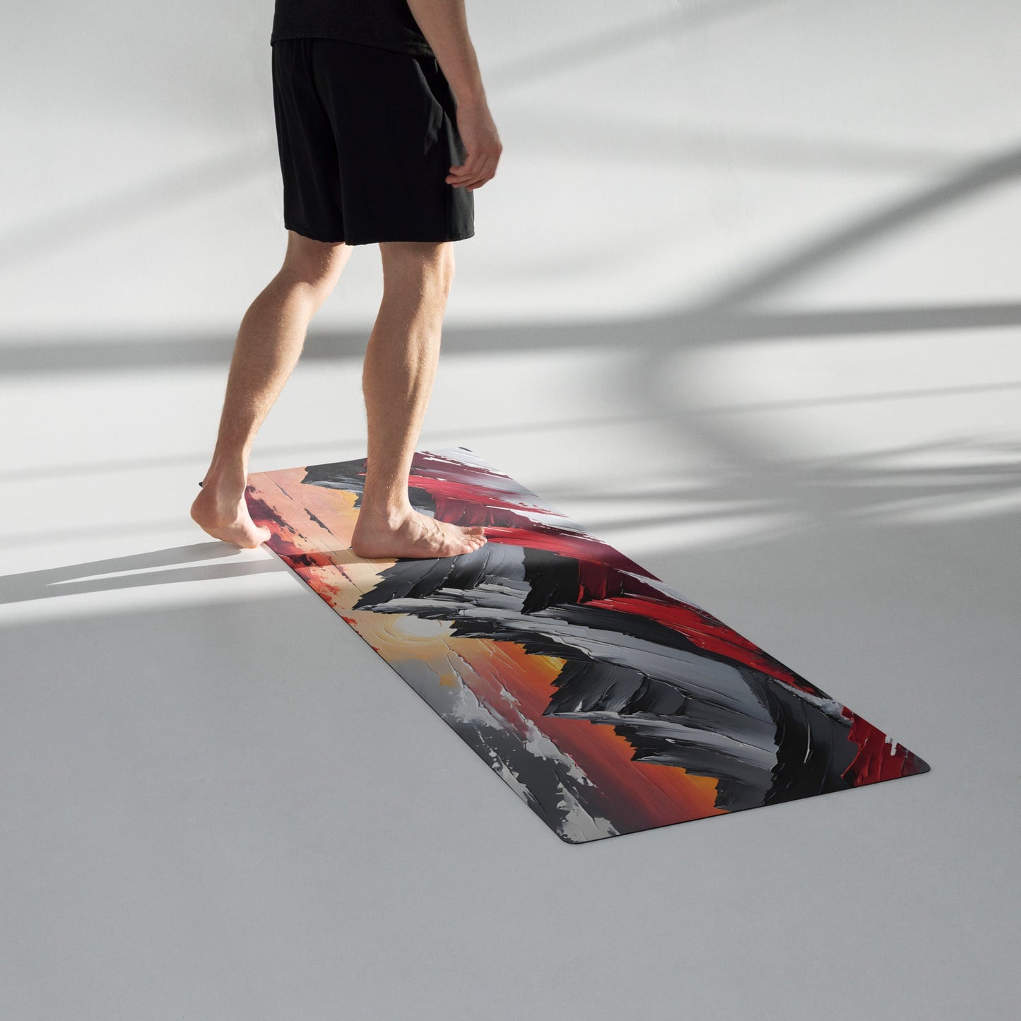 Acrylic Art Mountain Sunrise Yoga Mat - Yoga Mat - Discovery Co.