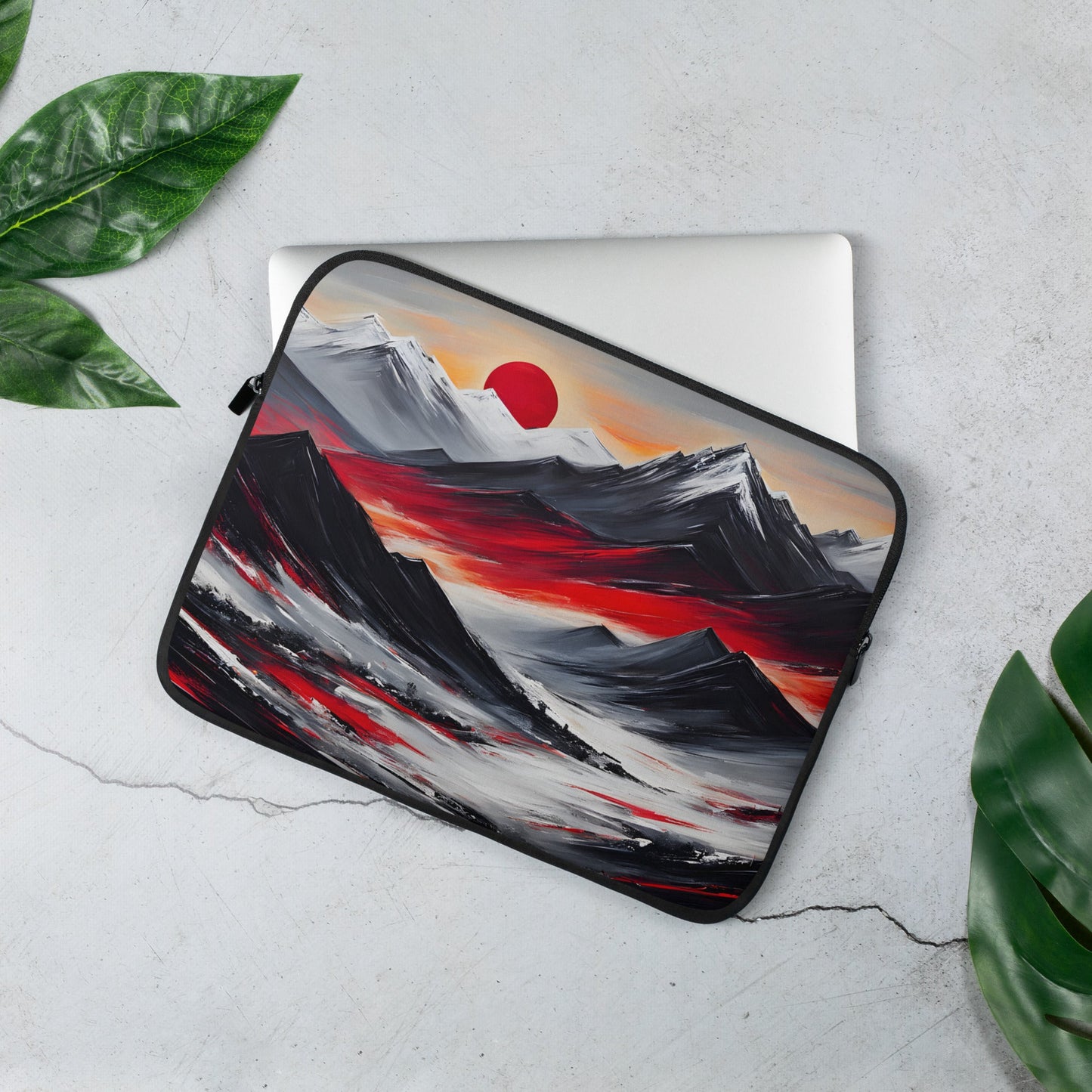 Acrylic Art Mountain Sunset Laptop Sleeve - Laptop Cases - Discovery Co.