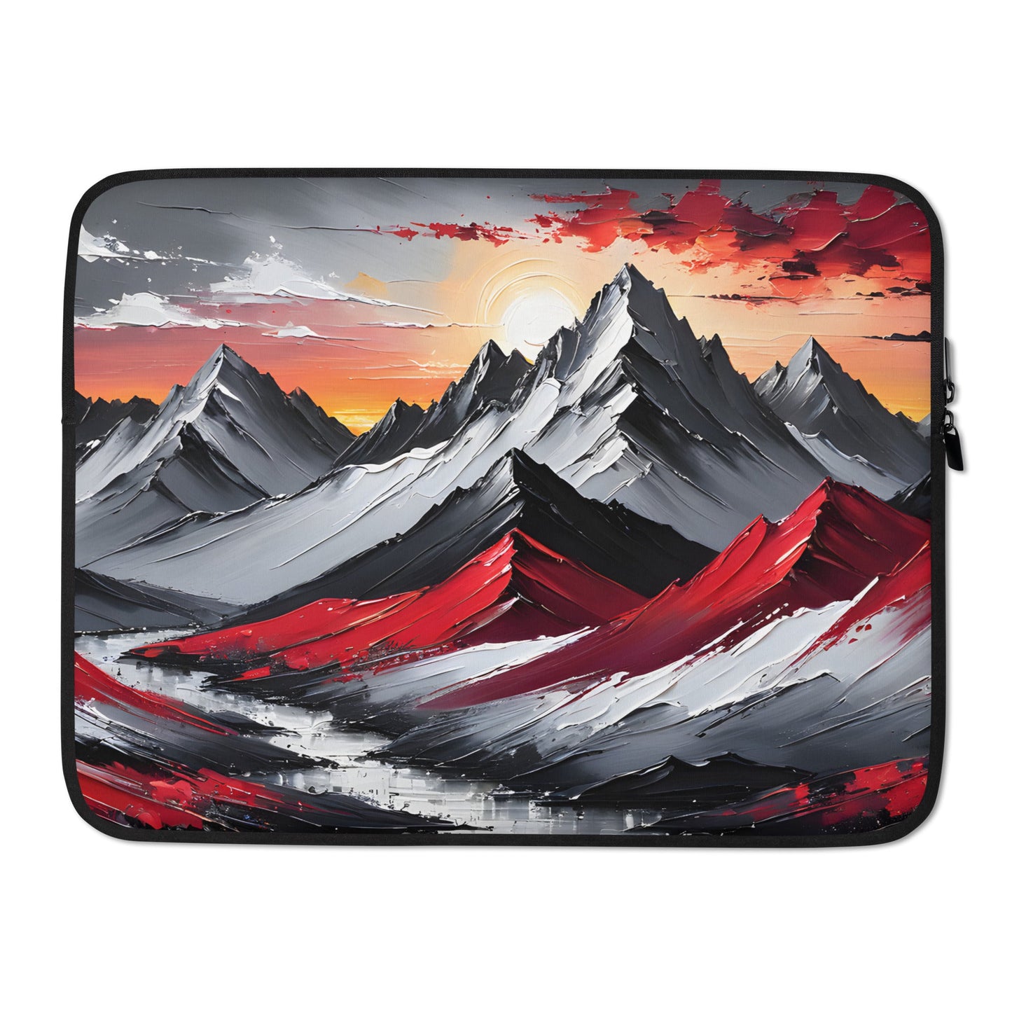Acrylic Art Mountains Sunrise Laptop Sleeve - Laptop Cases - Discovery Co.