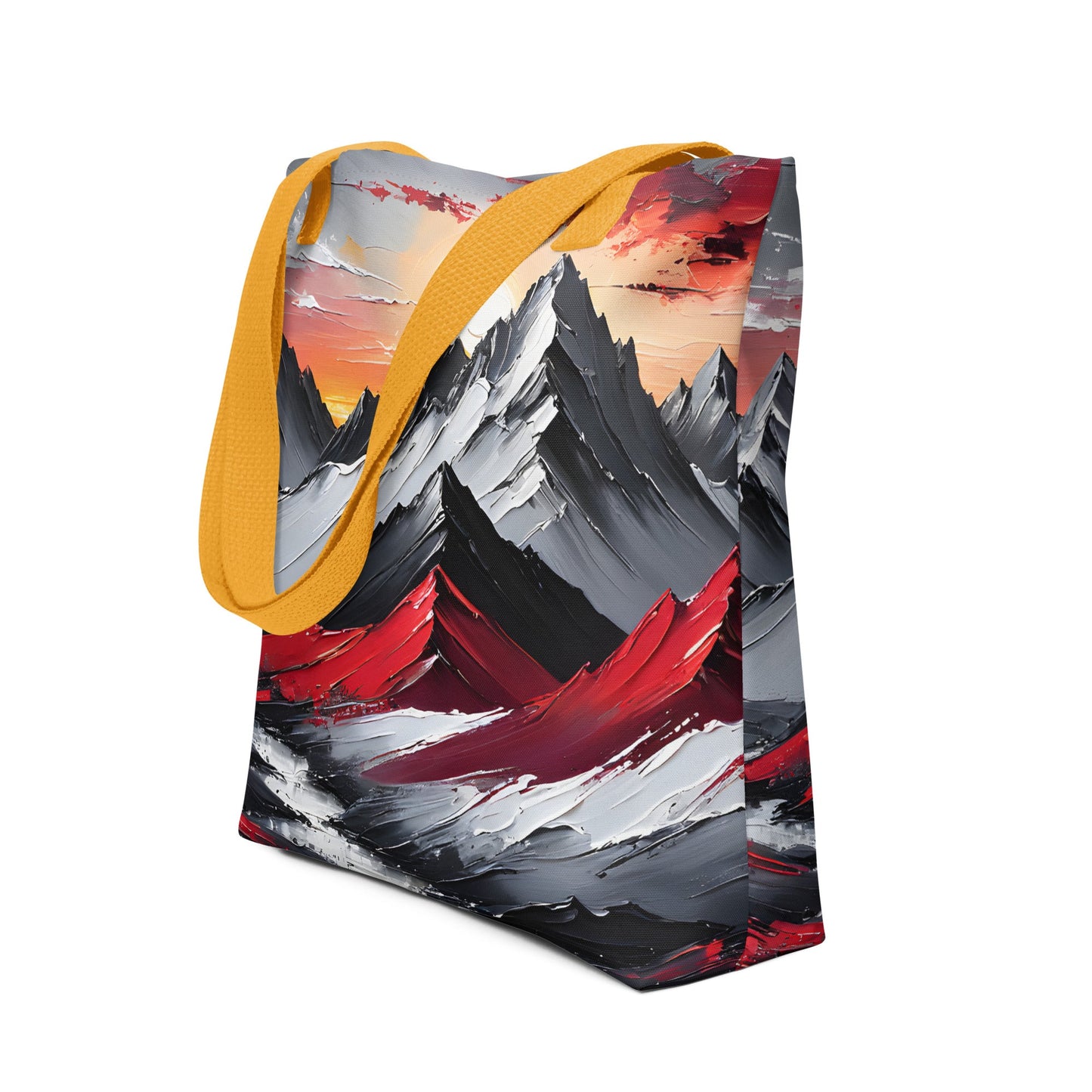 Acrylic Art Mountains Tote Bag - Tote Bags - Discovery Co.