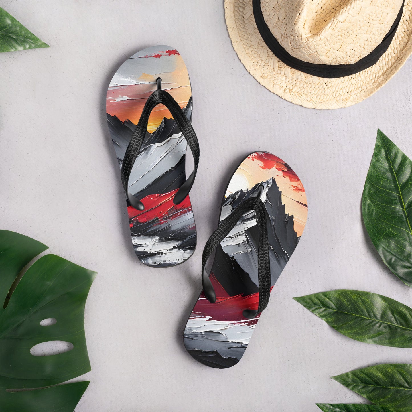 Acrylic Mountains Flip - Flops - Footwear - Discovery Co.