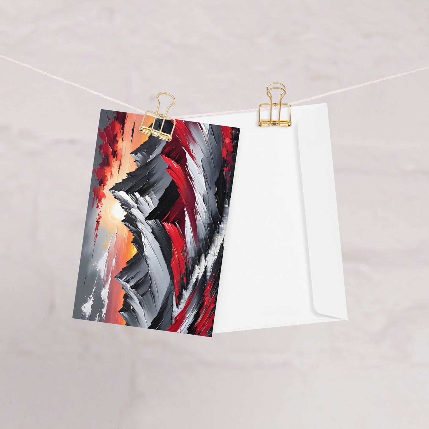 Acrylic Mountains Greeting Card - Greeting Card - Discovery Co.