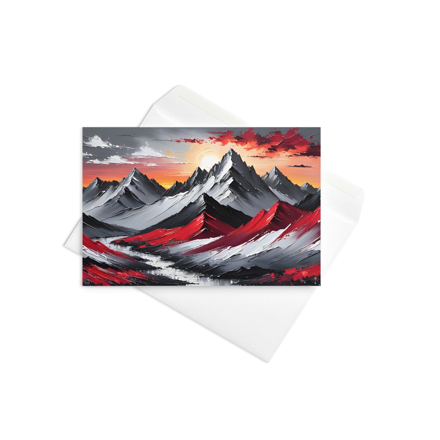 Acrylic Mountains Greeting Card - Greeting Card - Discovery Co.
