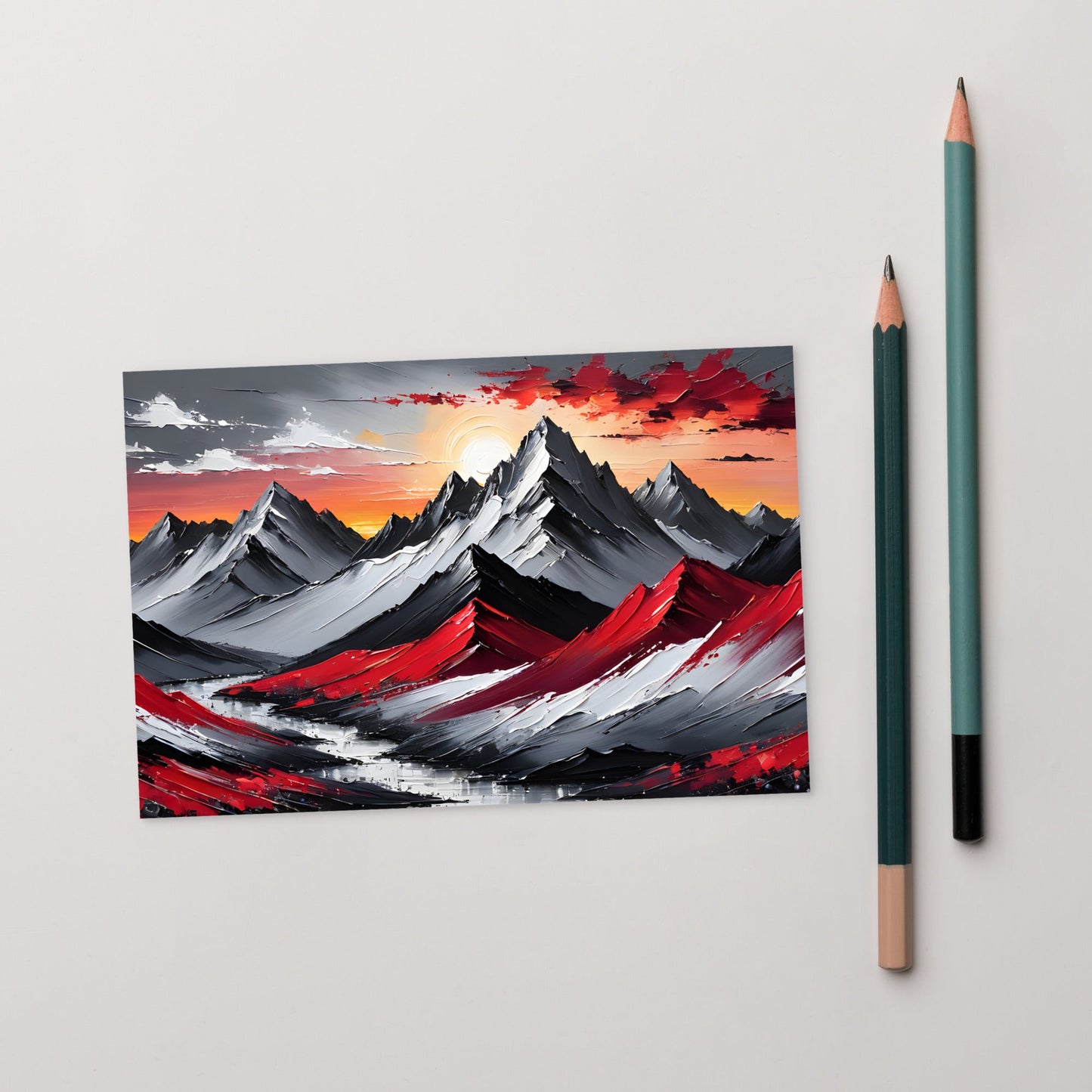 Acrylic Mountains Standard Postcard - Post Cards - Discovery Co.