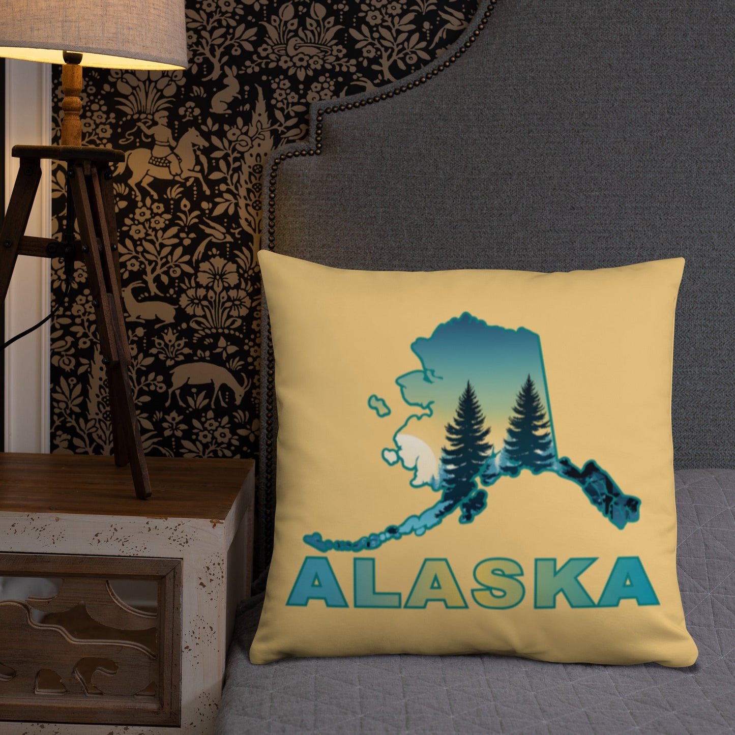 Alaska Sunset Forest II Basic Pillow - Pillows - Discovery Co.