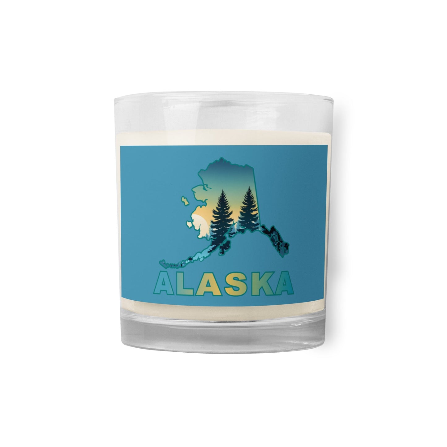 Alaska Sunset Forest II Glass Jar Soy Wax Candle - Candles - Discovery Co.