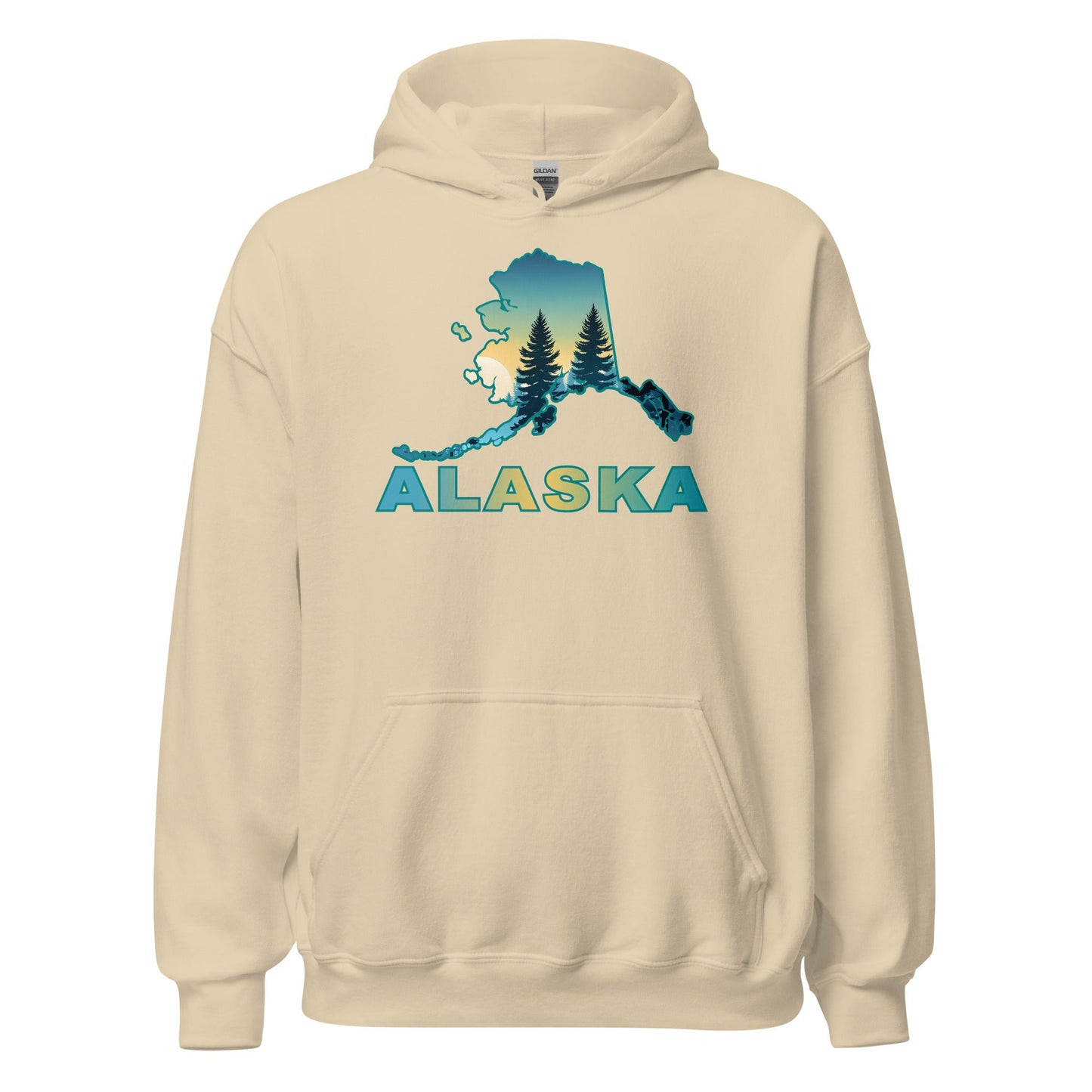 Alaska Sunset Forest II Men's (Unisex) Hoodie - Hoodies - Discovery Co.
