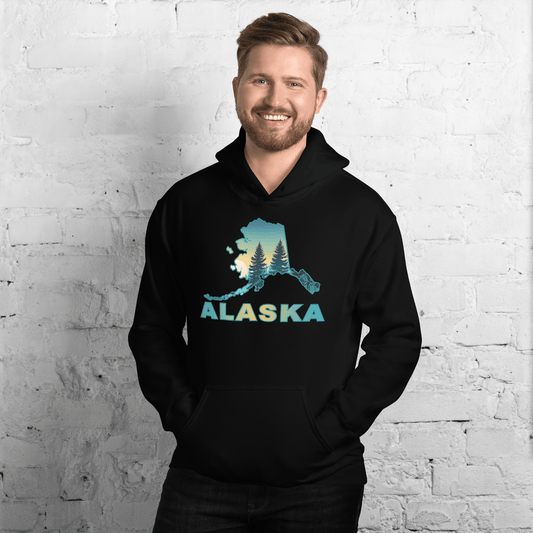 Alaska Sunset Forest II Men's (Unisex) Hoodie - Hoodies - Discovery Co.