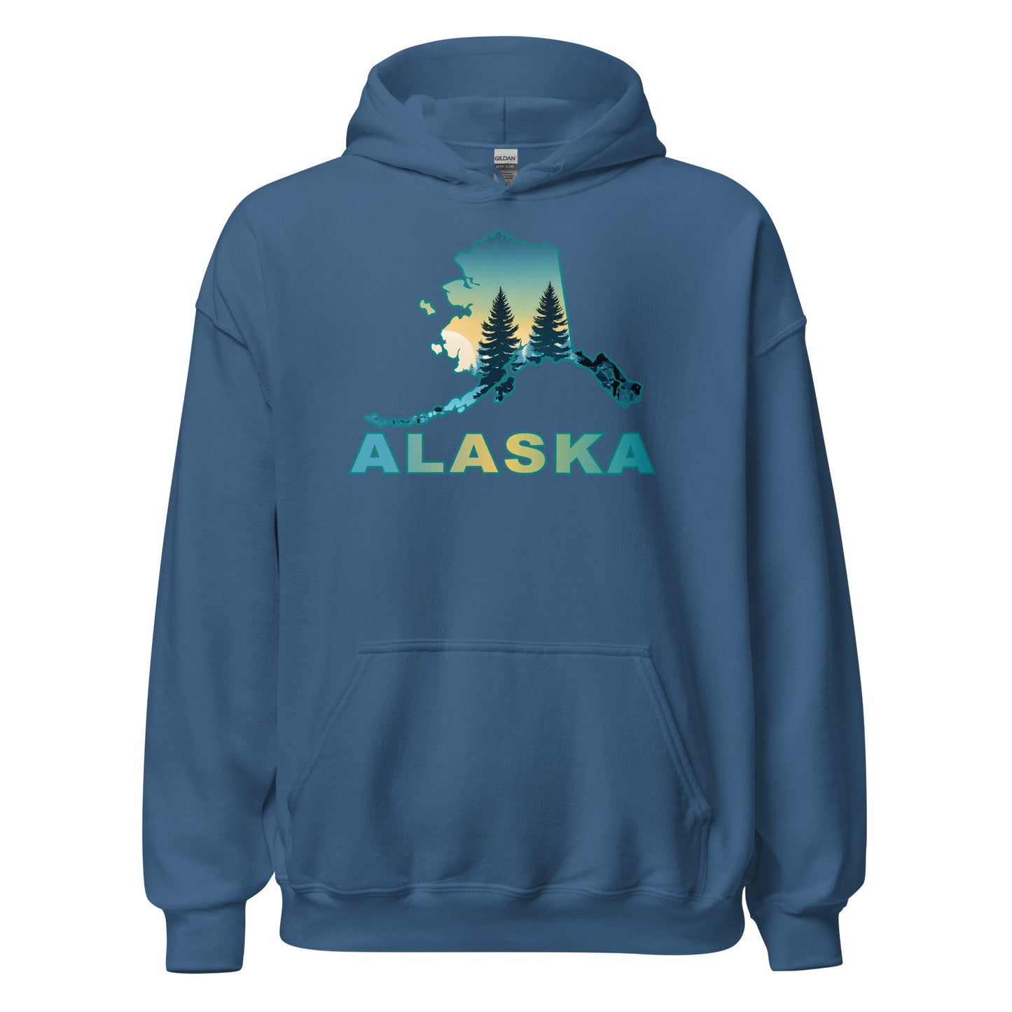 Alaska Sunset Forest II Men's (Unisex) Hoodie - Hoodies - Discovery Co.