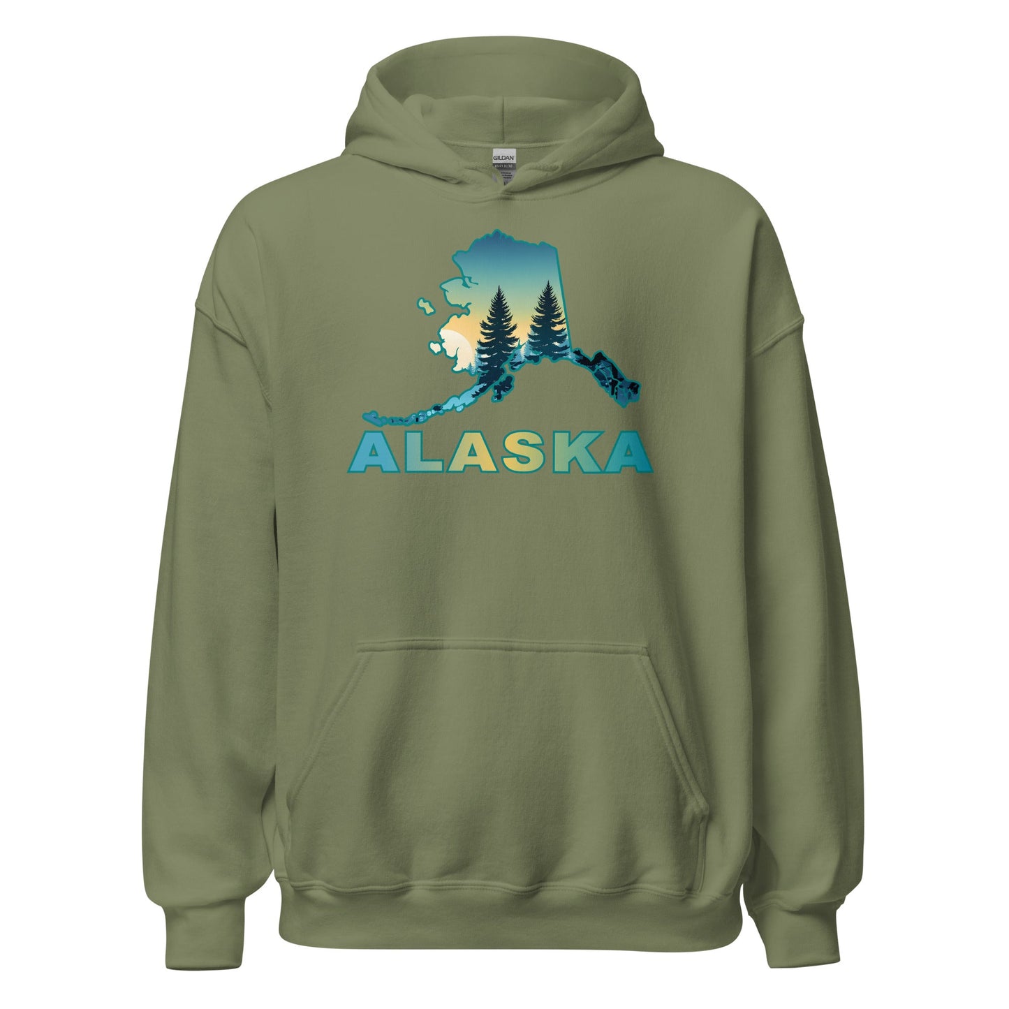 Alaska Sunset Forest II Men's (Unisex) Hoodie - Hoodies - Discovery Co.
