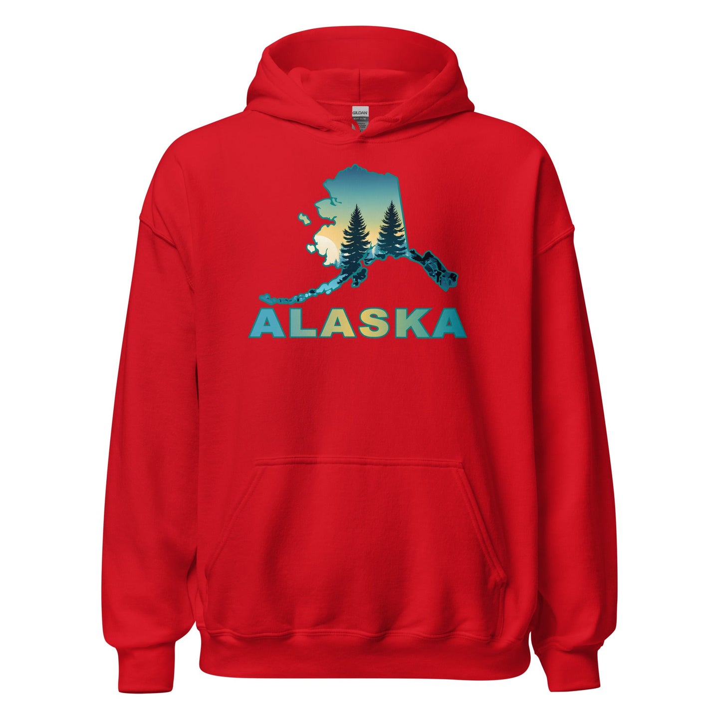 Alaska Sunset Forest II Men's (Unisex) Hoodie - Hoodies - Discovery Co.
