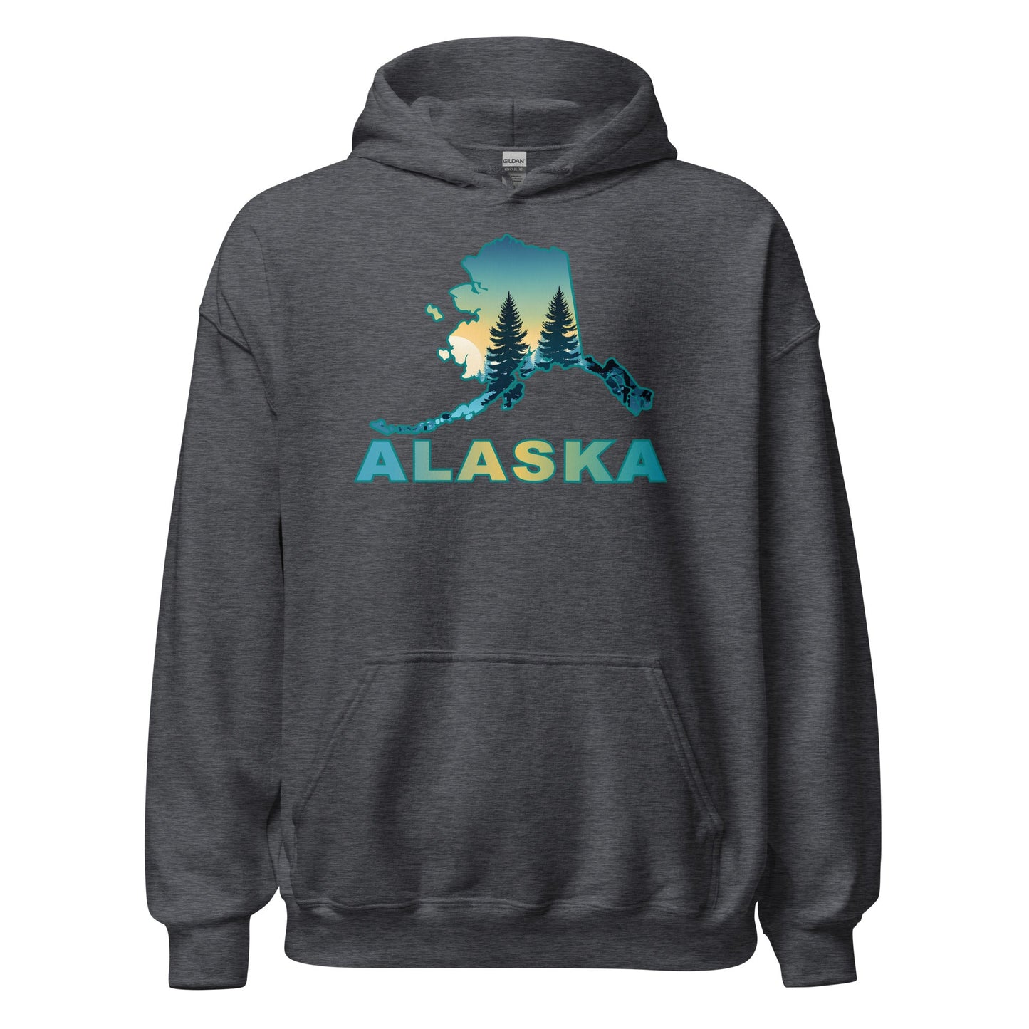 Alaska Sunset Forest II Men's (Unisex) Hoodie - Hoodies - Discovery Co.
