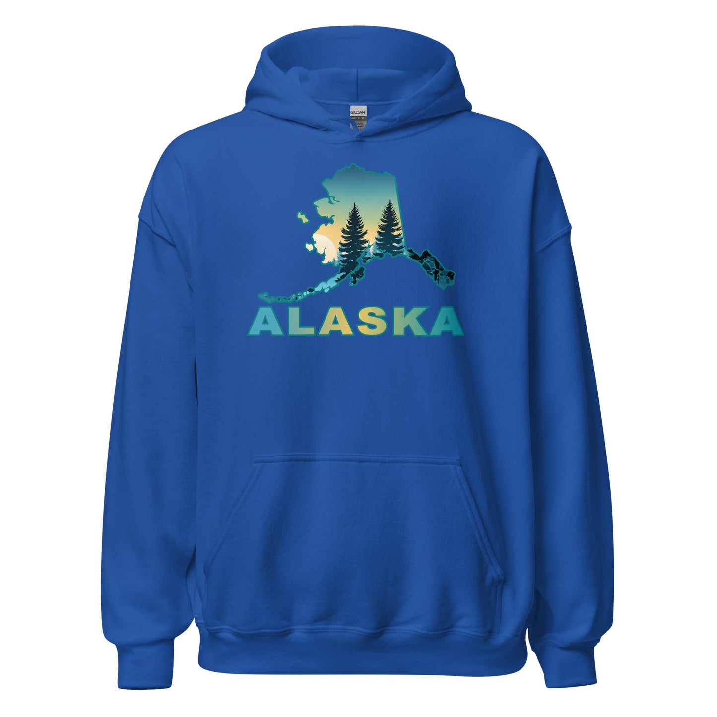 Alaska Sunset Forest II Men's (Unisex) Hoodie - Hoodies - Discovery Co.