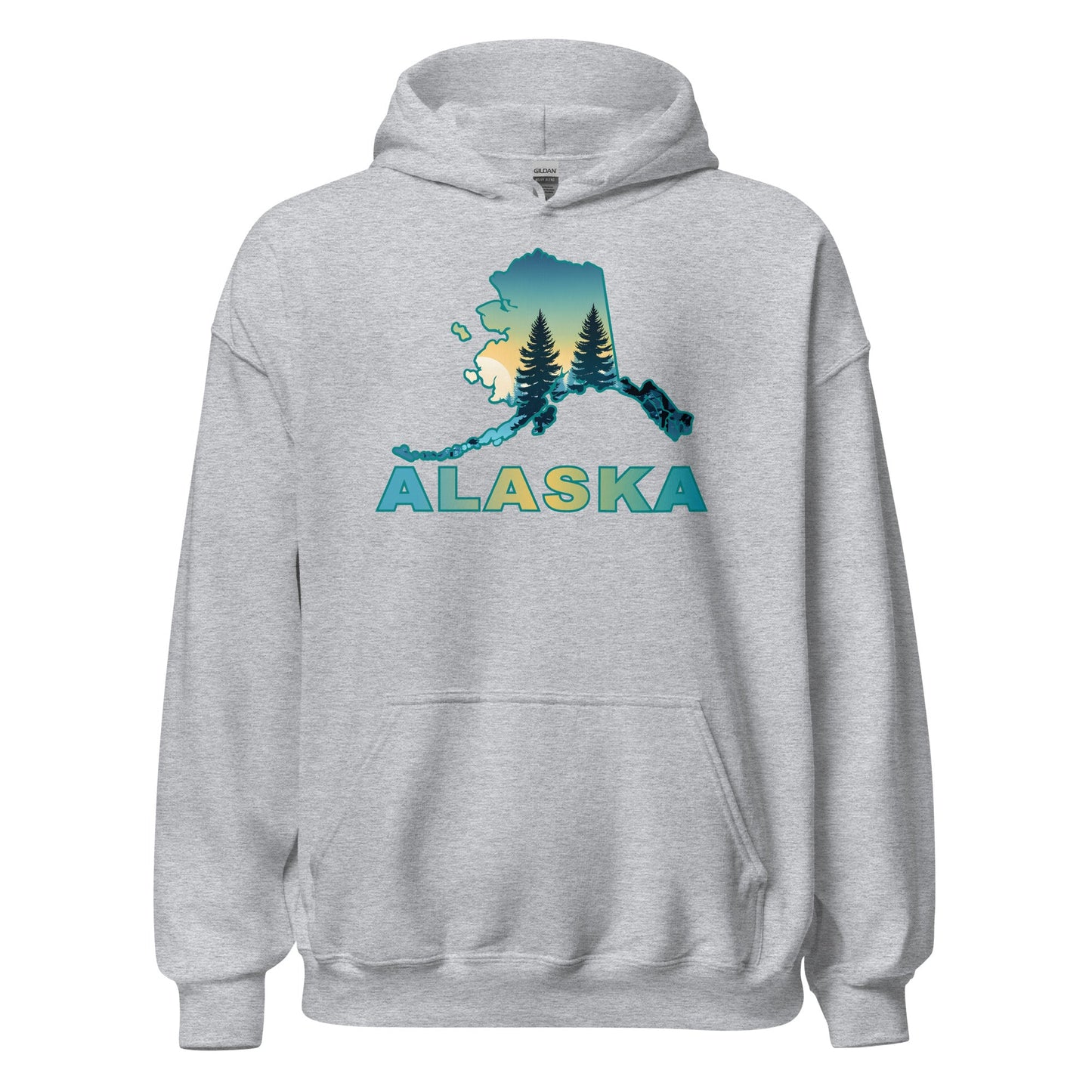 Alaska Sunset Forest II Men's (Unisex) Hoodie - Hoodies - Discovery Co.
