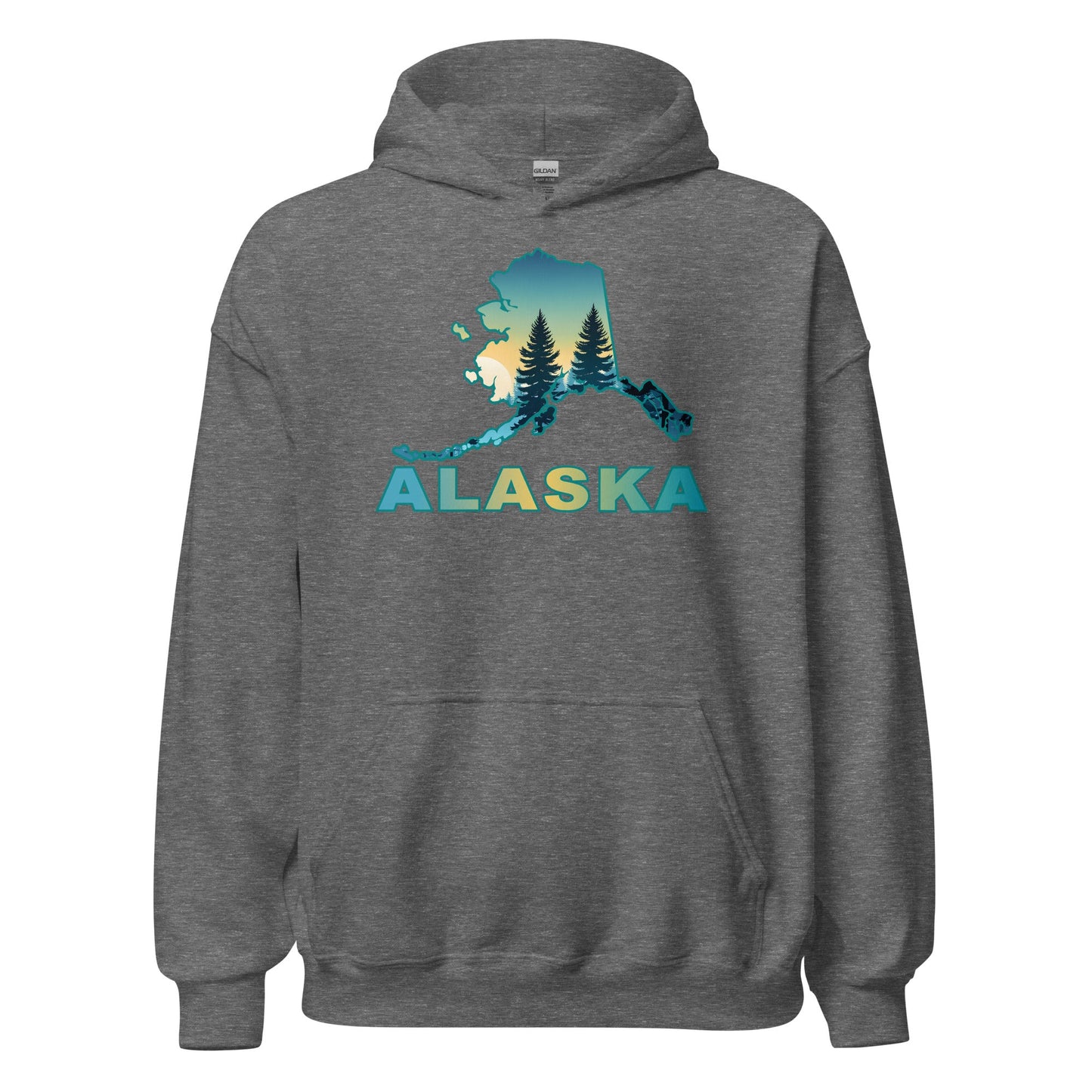 Alaska Sunset Forest II Men's (Unisex) Hoodie - Hoodies - Discovery Co.