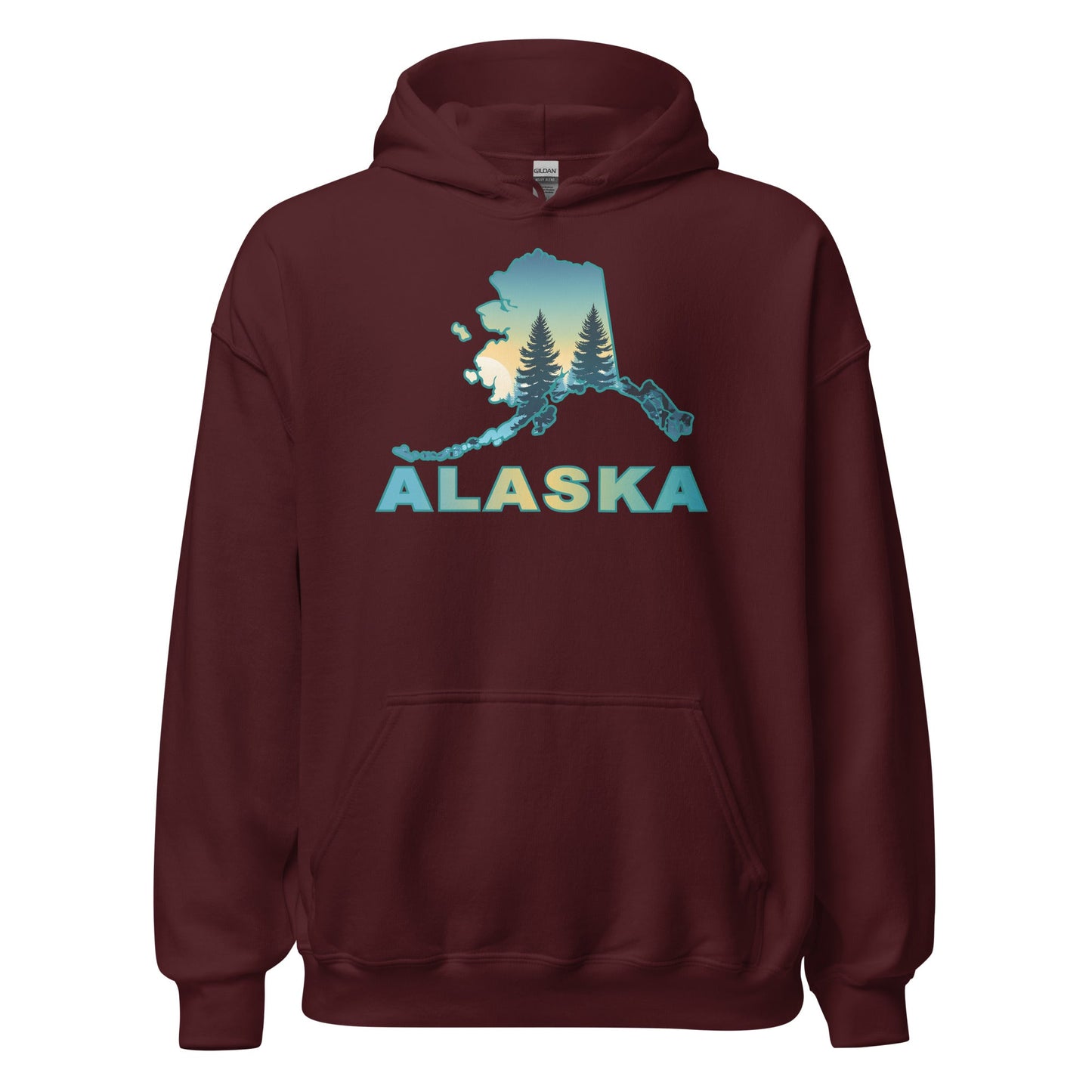 Alaska Sunset Forest II Men's (Unisex) Hoodie - Hoodies - Discovery Co.