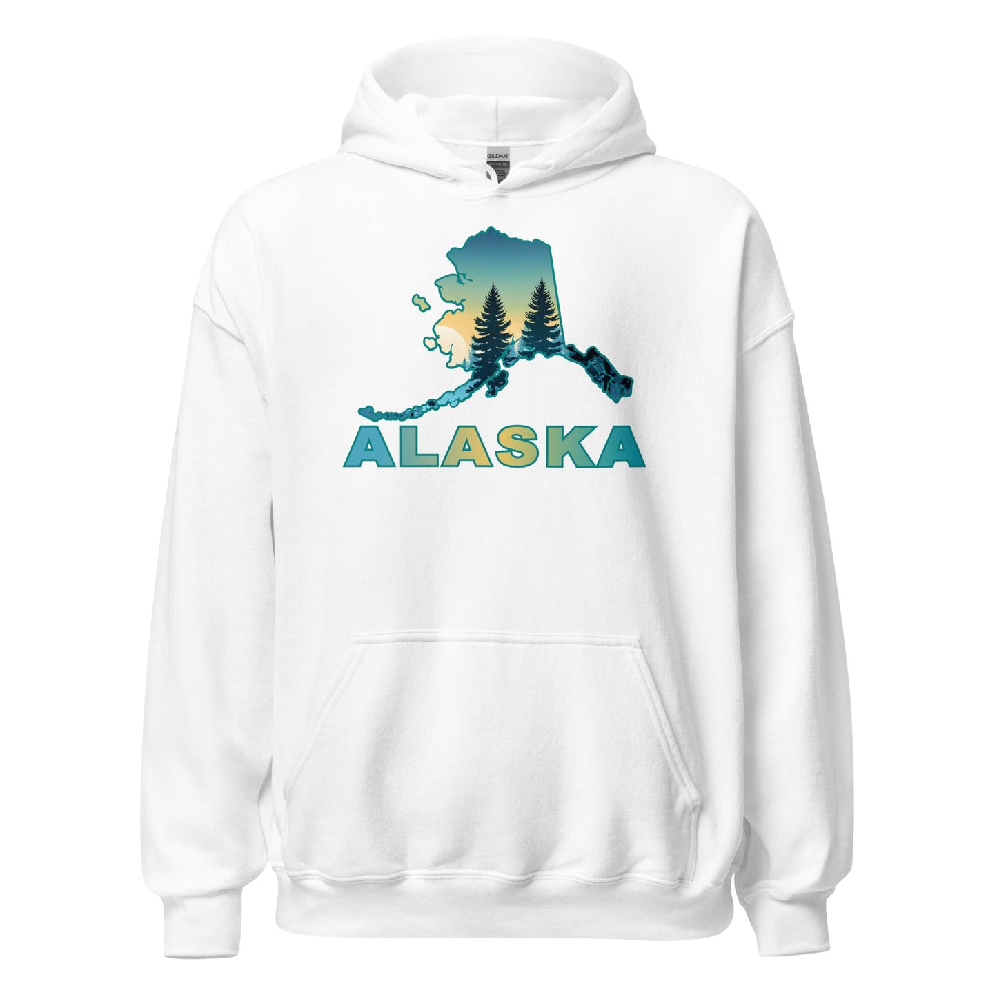 Alaska Sunset Forest II Men's (Unisex) Hoodie - Hoodies - Discovery Co.