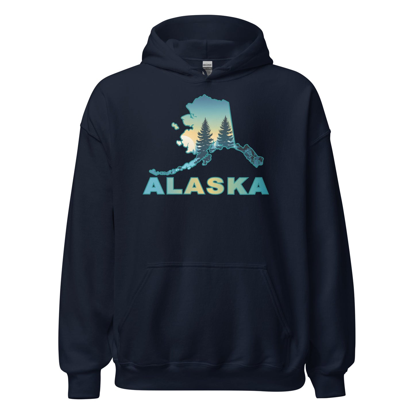 Alaska Sunset Forest II Men's (Unisex) Hoodie - Hoodies - Discovery Co.