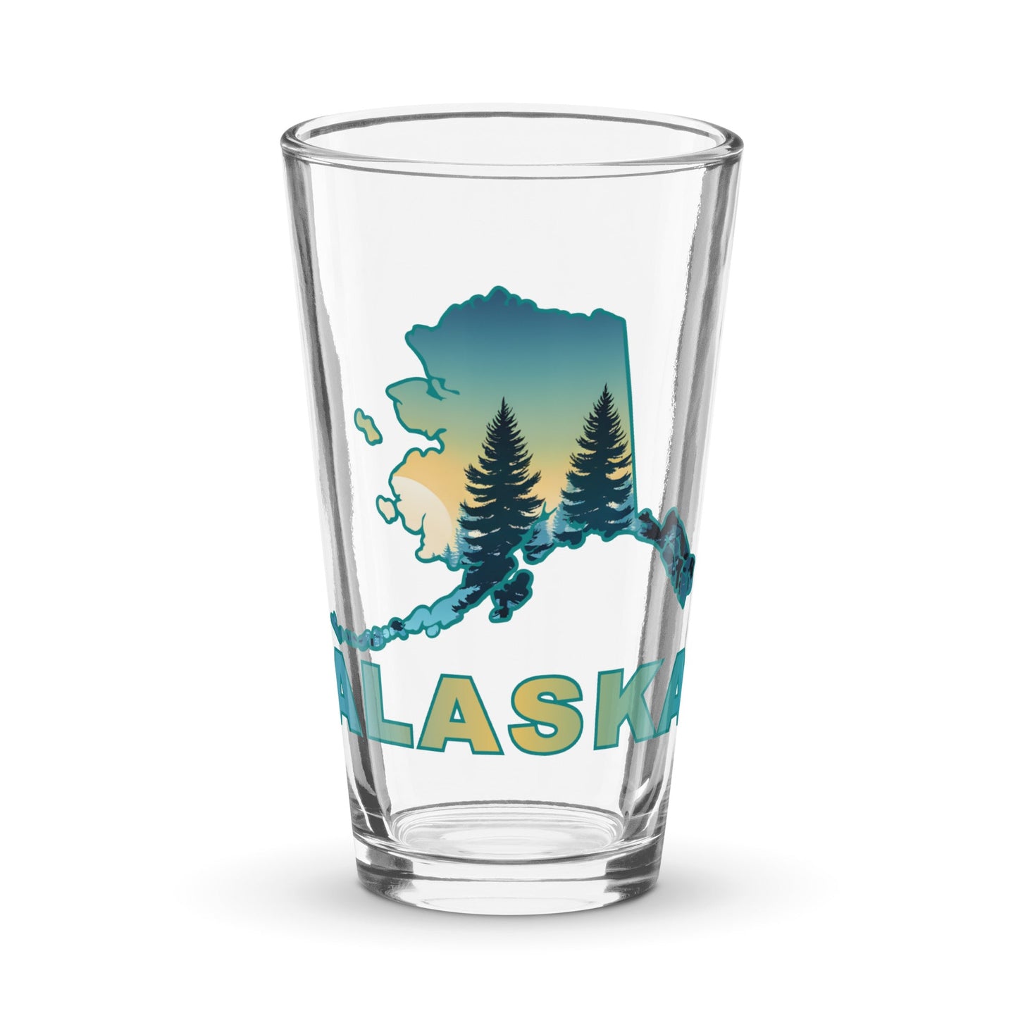 Alaska Sunset Forest II Pint Glass - Beer Glass - Discovery Co.