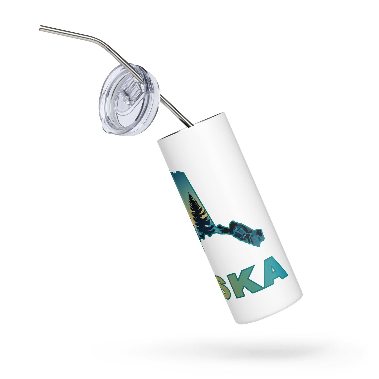 Alaska Sunset Forest II Stainless Steel Tumbler - Steel Tumbler - Discovery Co.