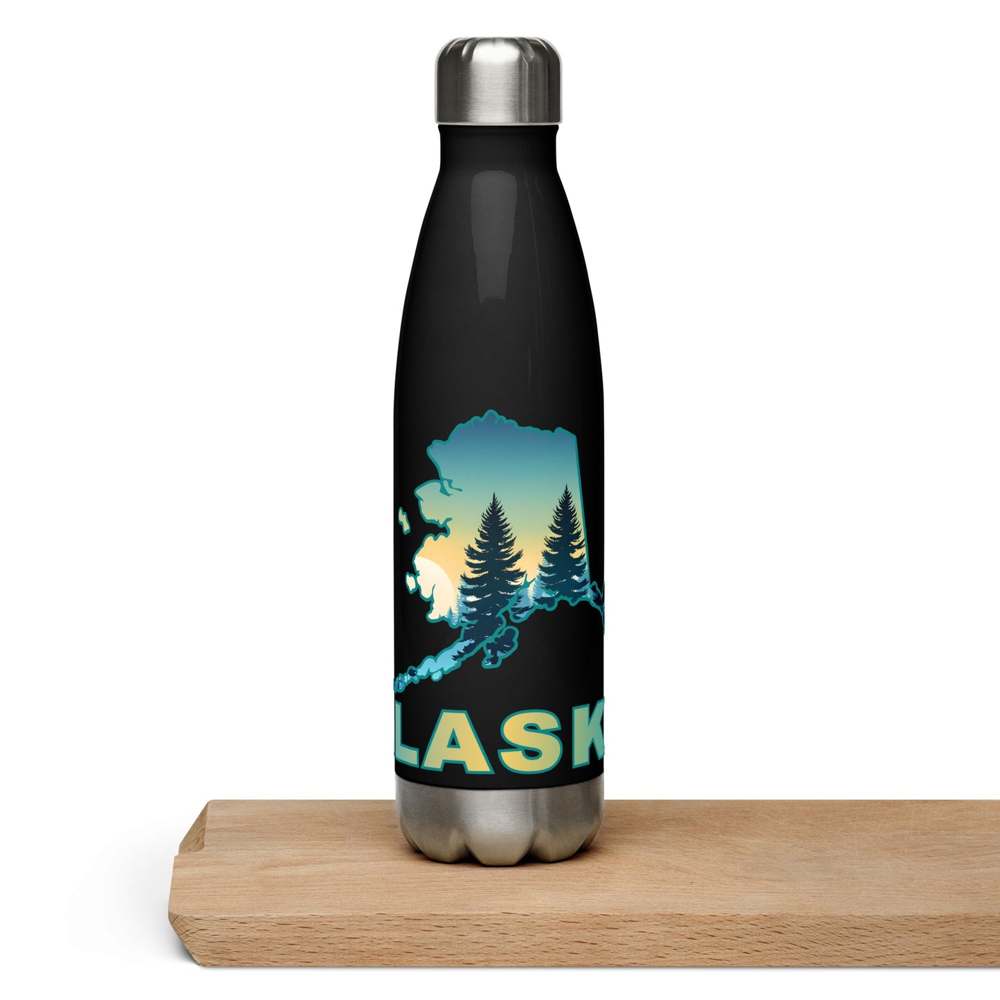 Alaska Sunset Forest II Stainless Steel Water Bottle - Stainless Steel Water Bottle - Discovery Co.
