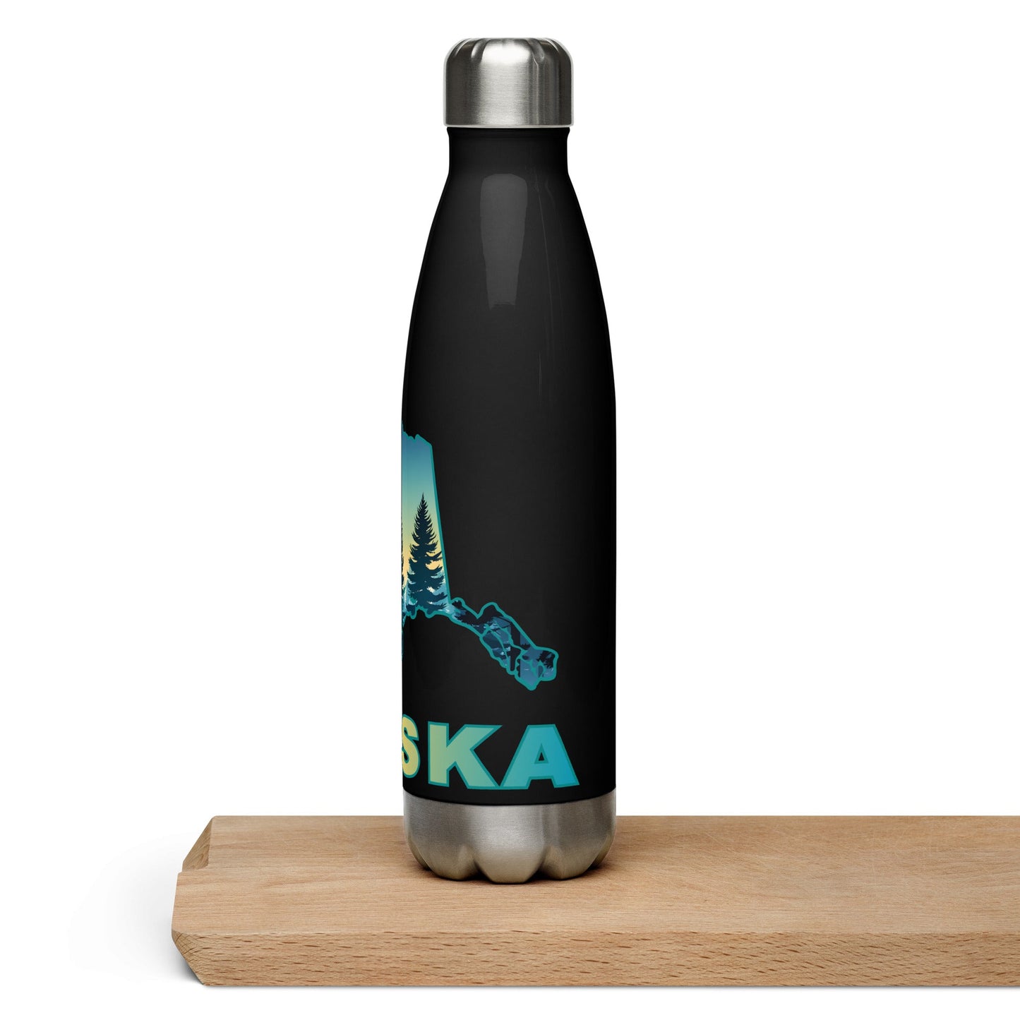 Alaska Sunset Forest II Stainless Steel Water Bottle - Stainless Steel Water Bottle - Discovery Co.