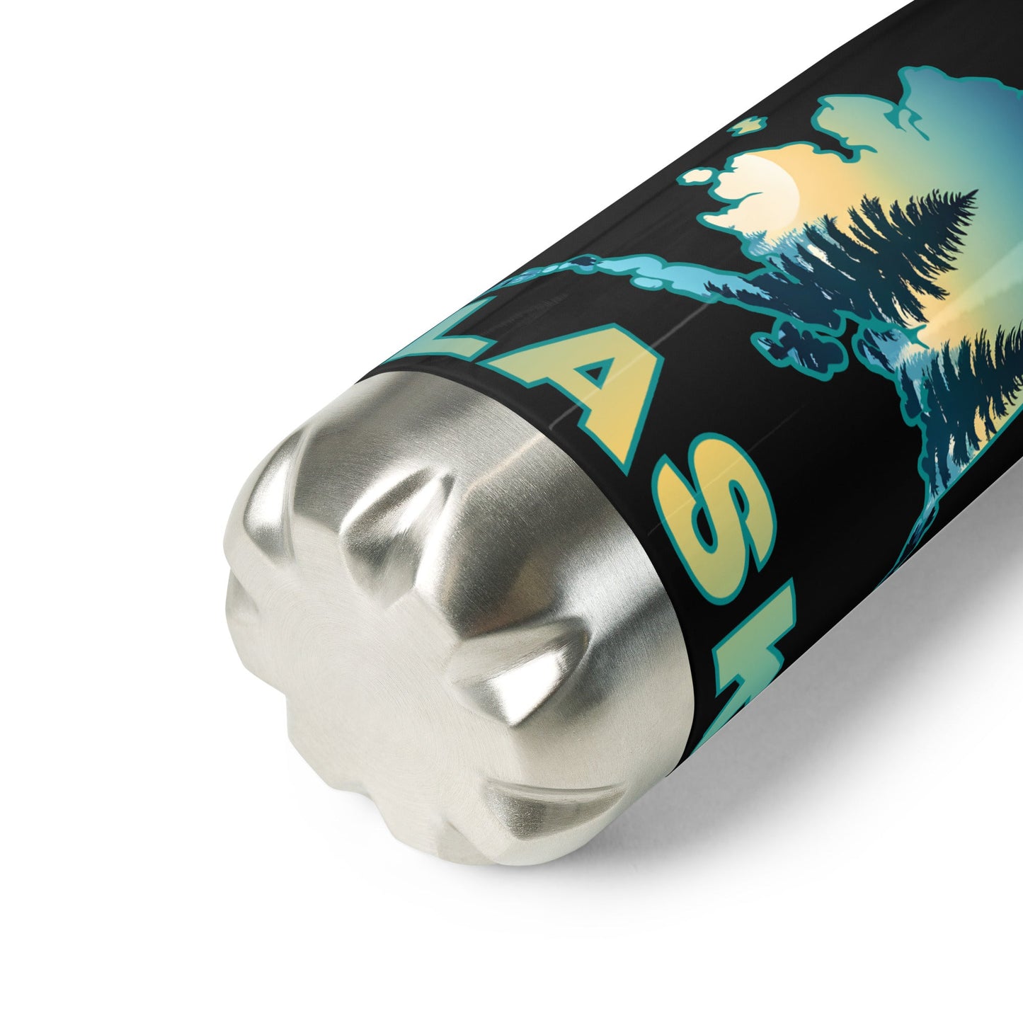 Alaska Sunset Forest II Stainless Steel Water Bottle - Stainless Steel Water Bottle - Discovery Co.