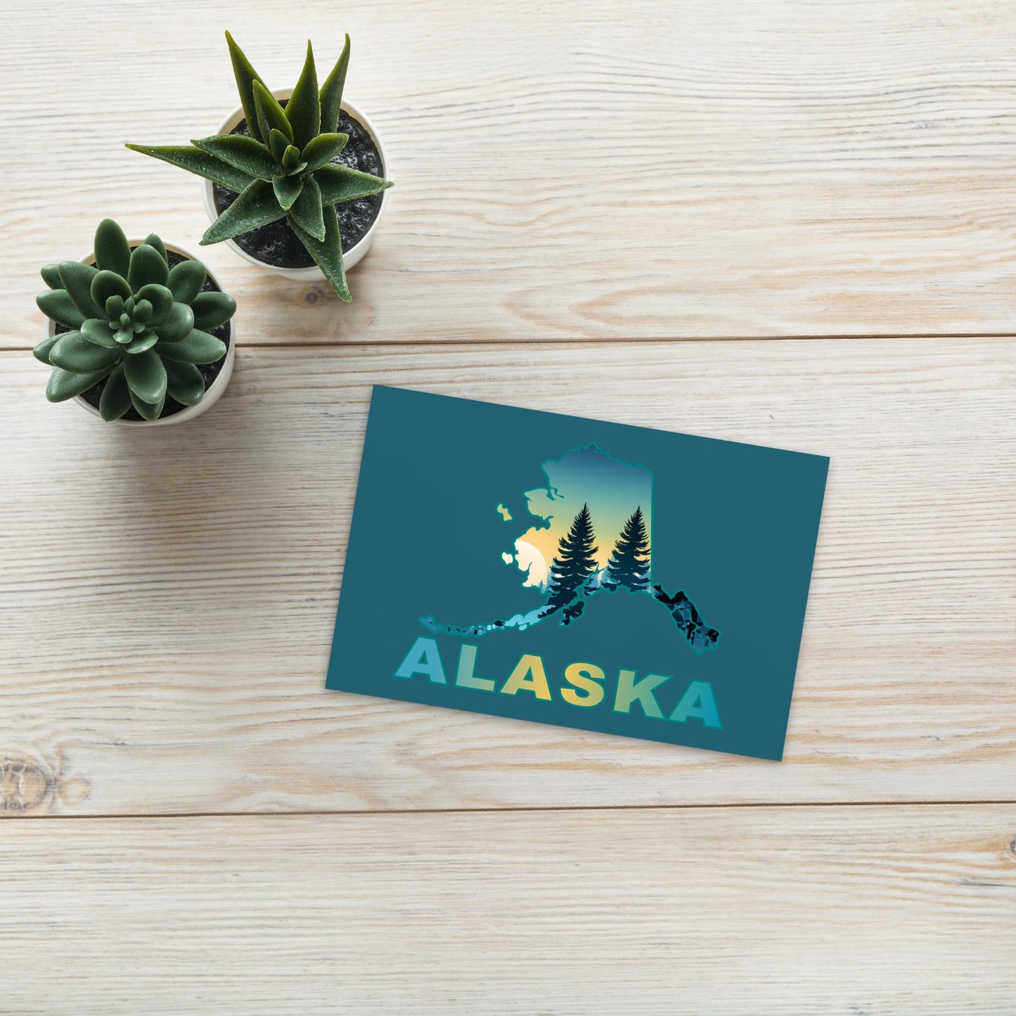 Alaska Sunset Forest II Standard Postcard - Post Cards - Discovery Co.