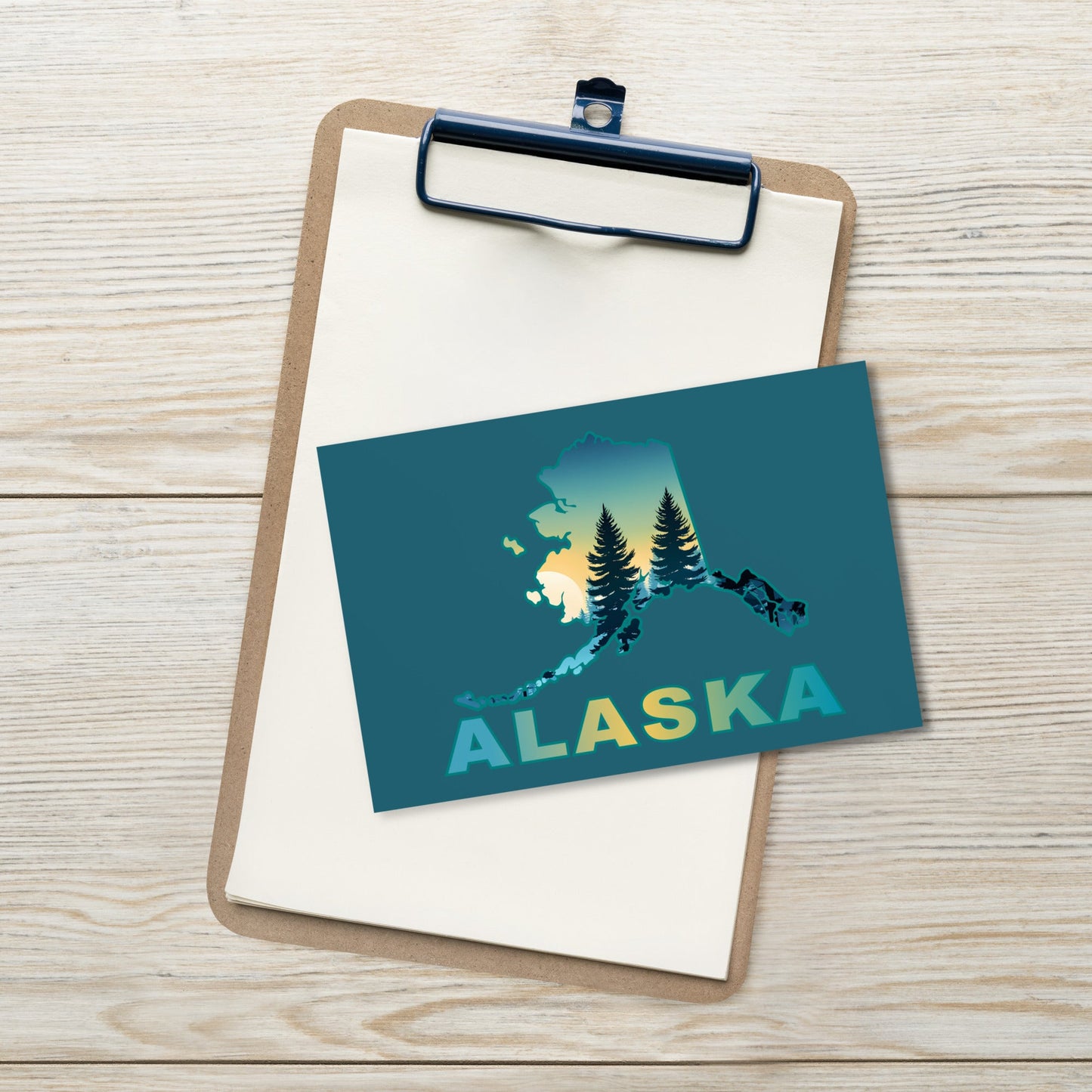 Alaska Sunset Forest II Standard Postcard - Post Cards - Discovery Co.