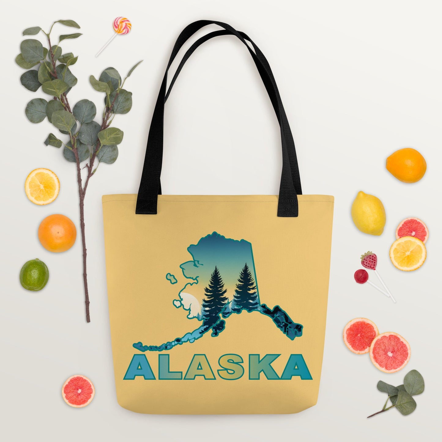 Alaska Sunset Forest II Tote Bag - Tote Bags - Discovery Co.