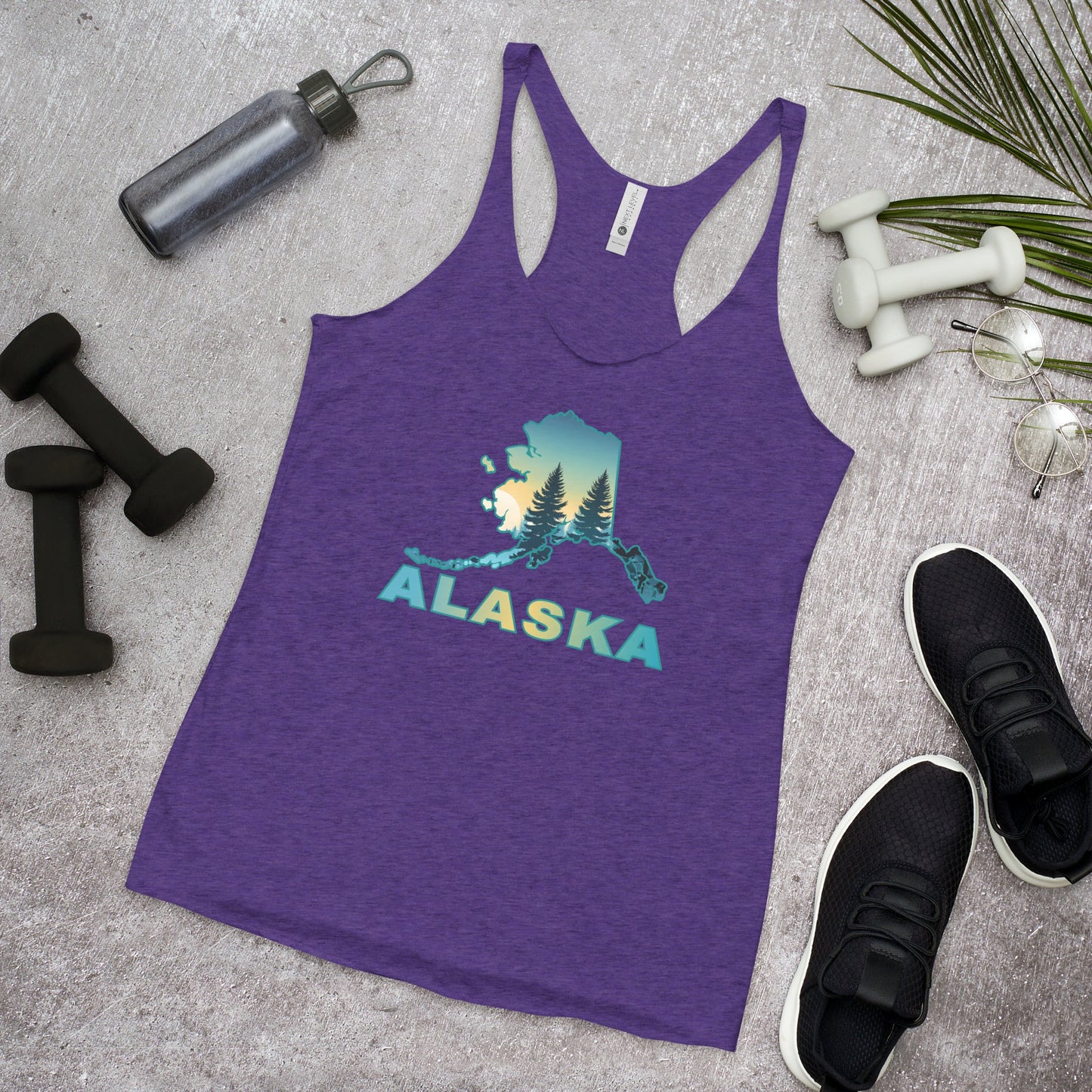 Alaska Sunset Forest II Women's Racerback Tank - Women's Shirts - Discovery Co.