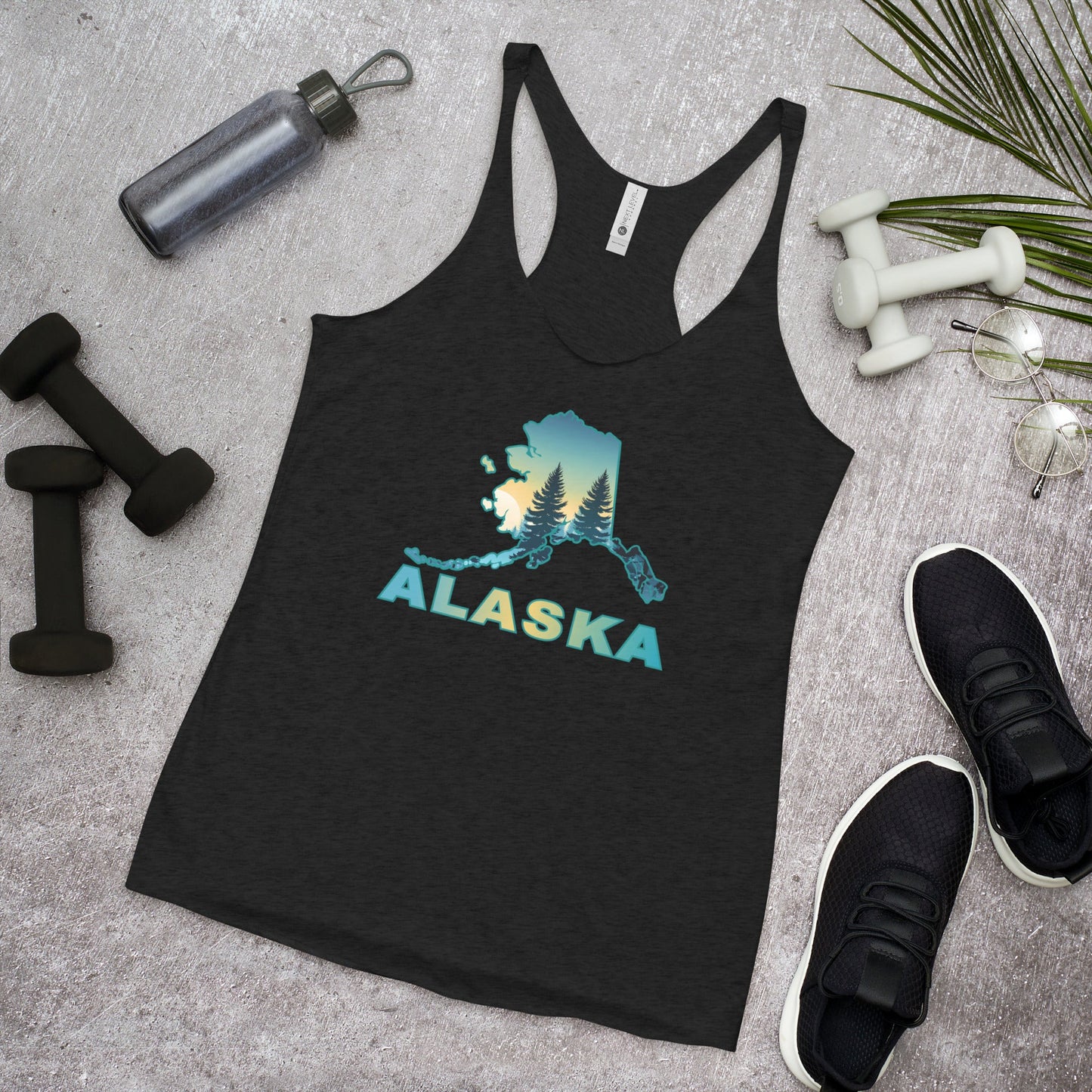 Alaska Sunset Forest II Women's Racerback Tank - Women's Shirts - Discovery Co.