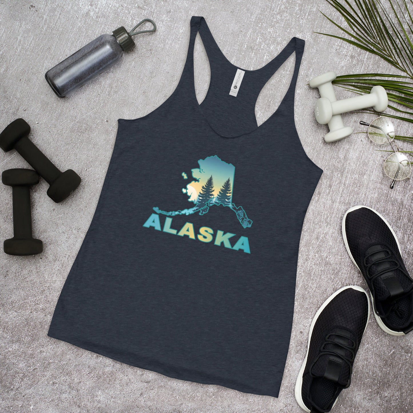 Alaska Sunset Forest II Women's Racerback Tank - Women's Shirts - Discovery Co.
