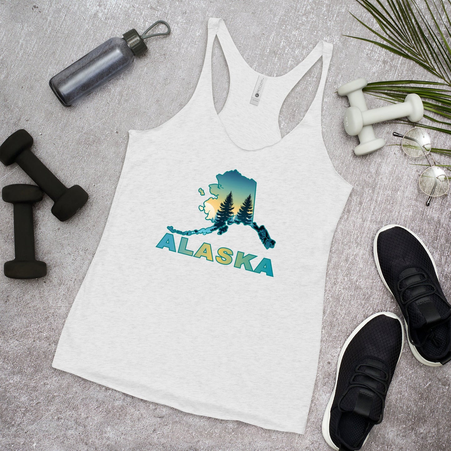 Alaska Sunset Forest II Women's Racerback Tank - Women's Shirts - Discovery Co.