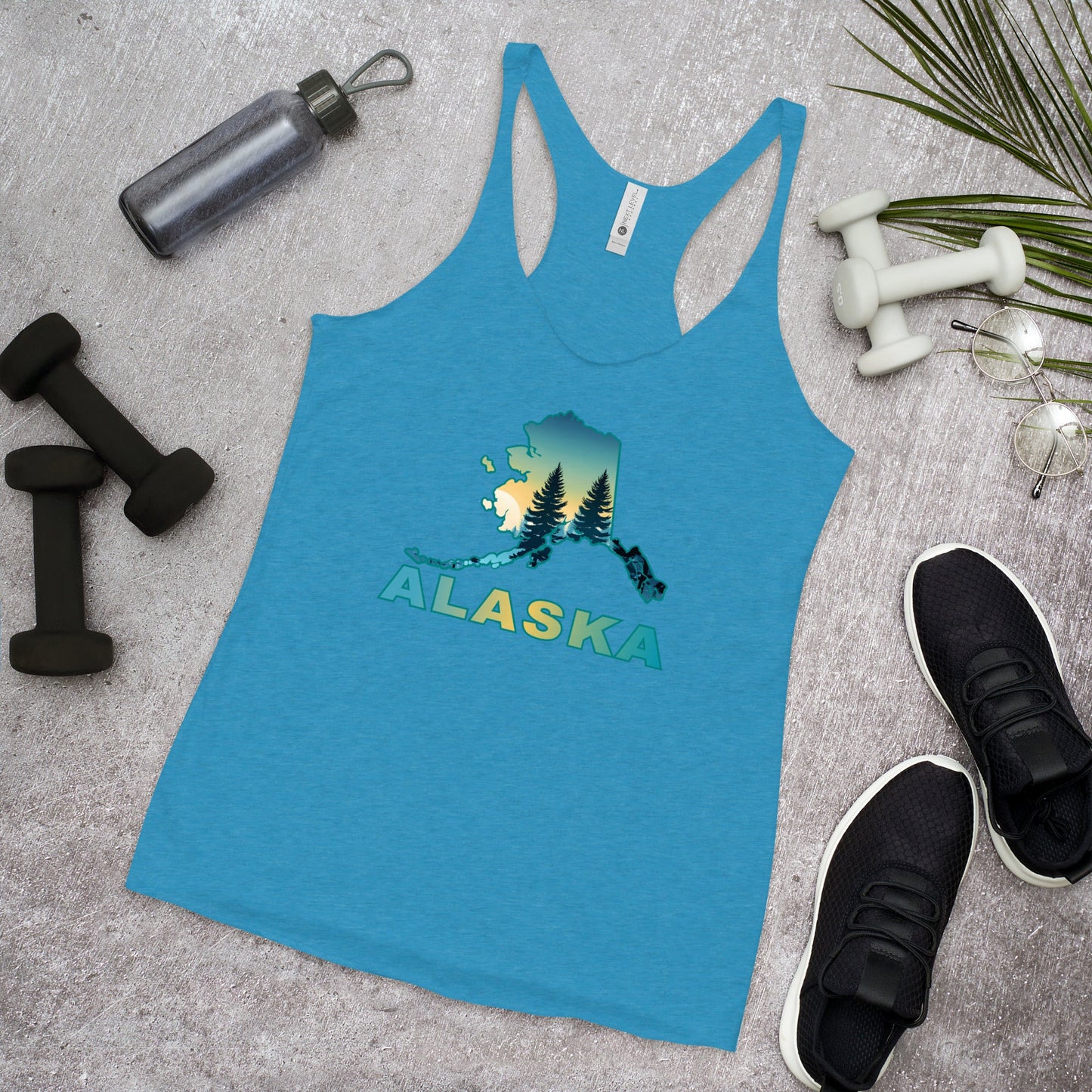 Alaska Sunset Forest II Women's Racerback Tank - Women's Shirts - Discovery Co.