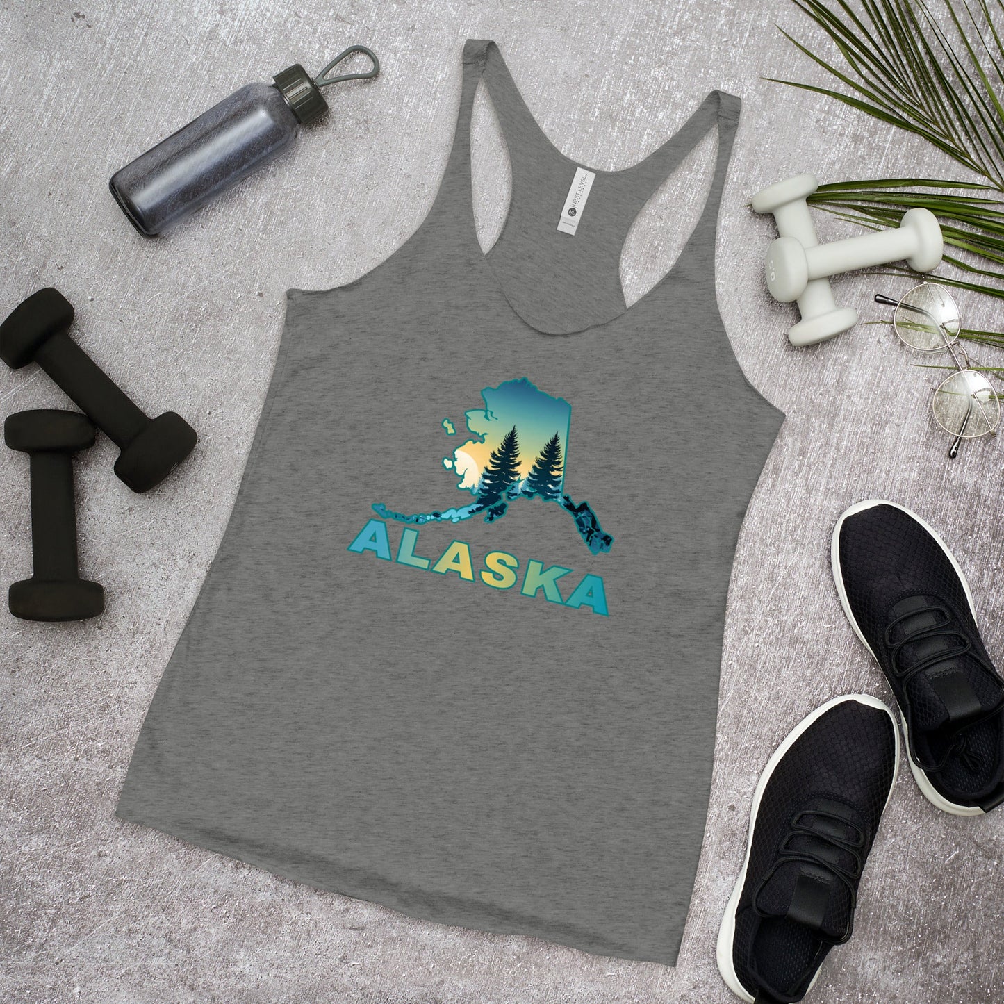 Alaska Sunset Forest II Women's Racerback Tank - Women's Shirts - Discovery Co.
