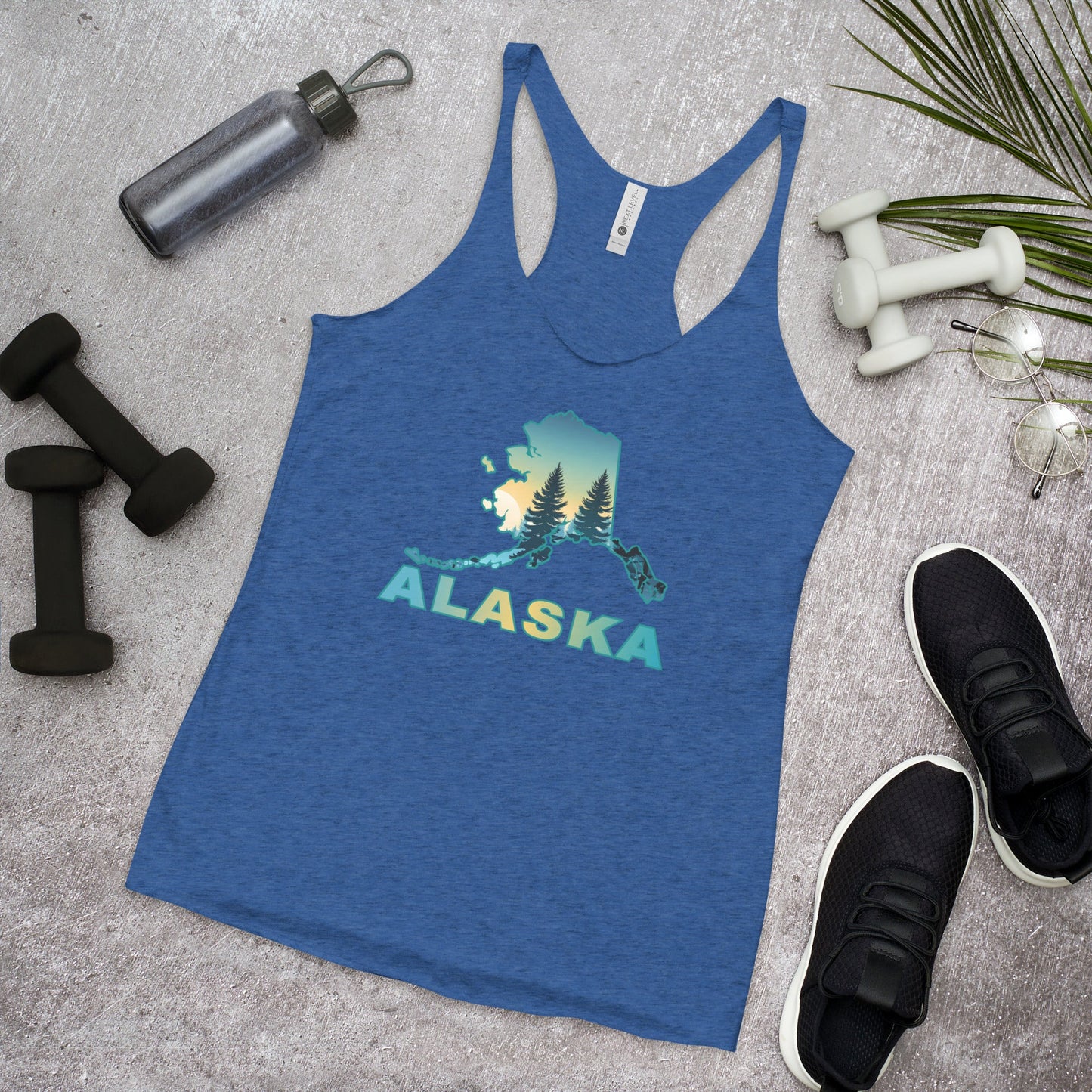 Alaska Sunset Forest II Women's Racerback Tank - Women's Shirts - Discovery Co.