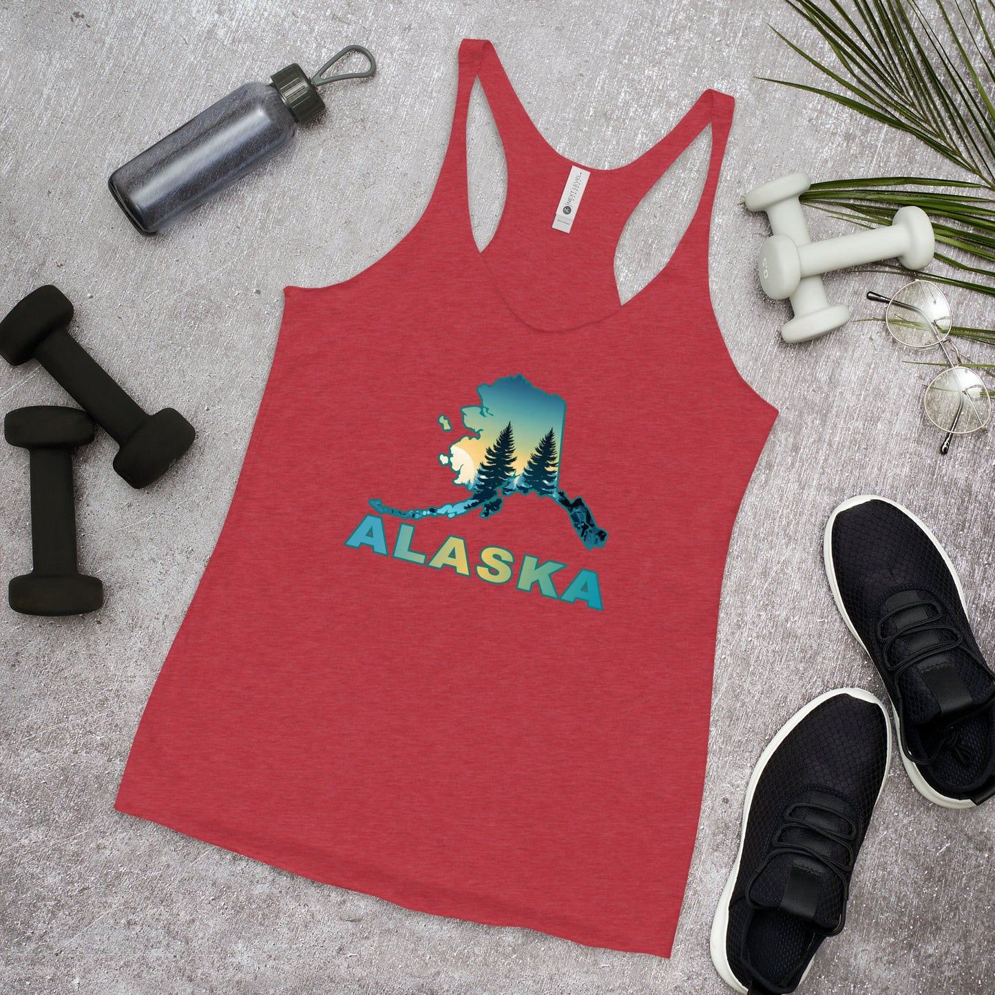 Alaska Sunset Forest II Women's Racerback Tank - Women's Shirts - Discovery Co.