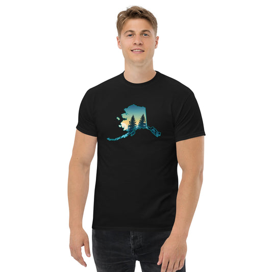 Alaska Sunset Forest Men's (Unisex) classic tee - Men's Shirts - Discovery Co.