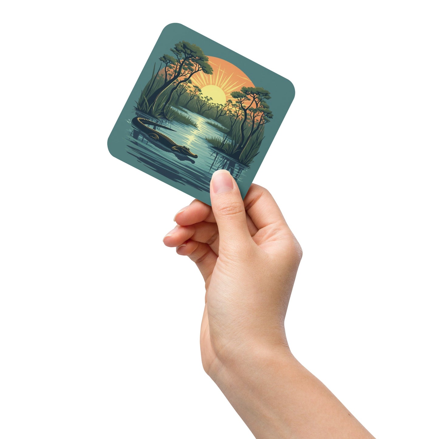 Alligator Cork - Back Coaster - Coasters - Discovery Co.