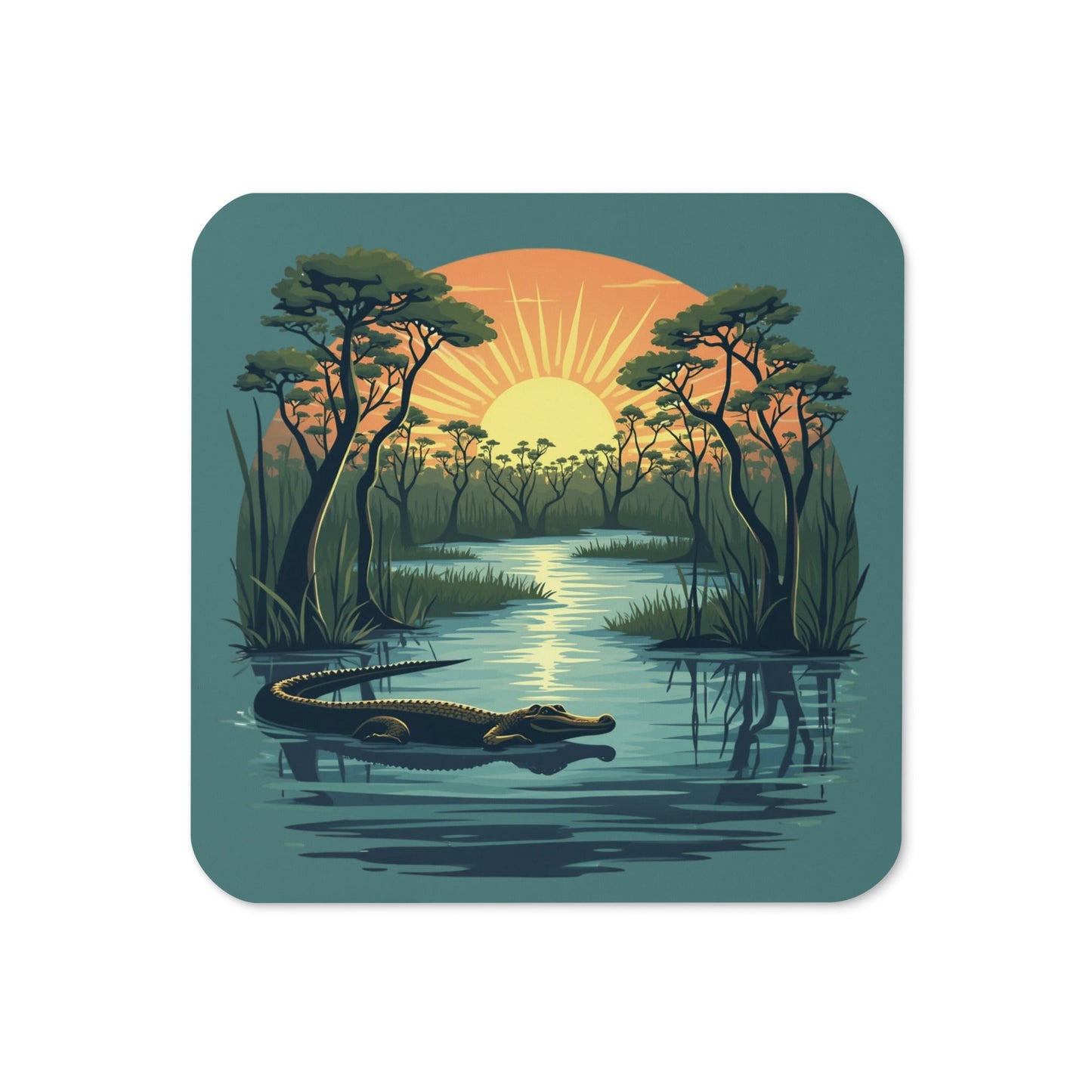 Alligator Cork - Back Coaster - Coasters - Discovery Co.